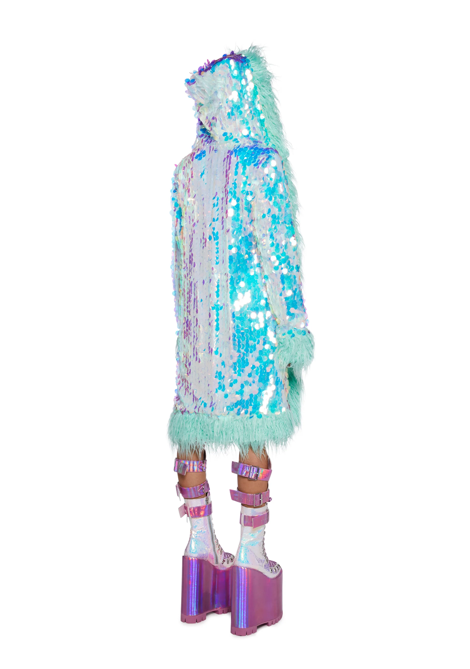 Galactic Glamgasm Sequin Coat
