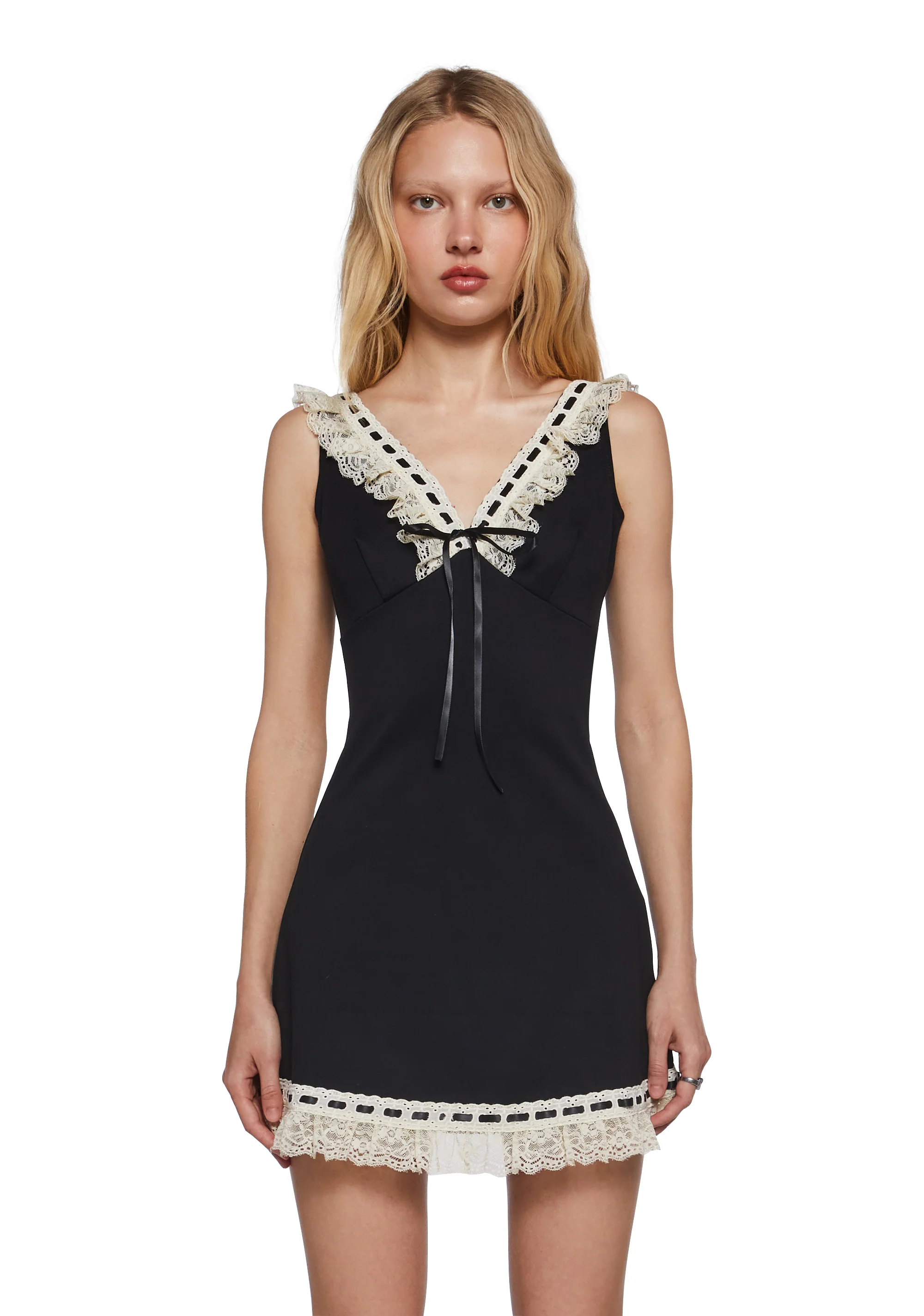 So Yesterday Mini Dress - Lace