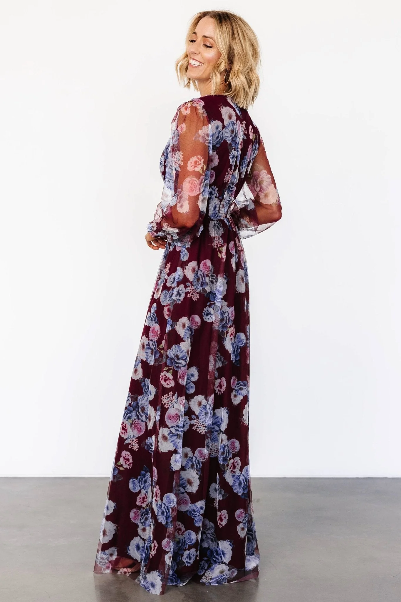Layla Tulle Maxi Dress | Mulberry Floral