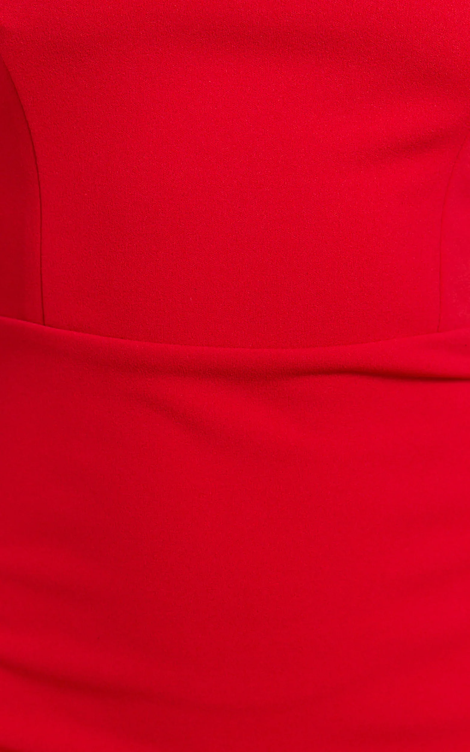 Salome Midi Dress Halter Neck Column Dress in Red