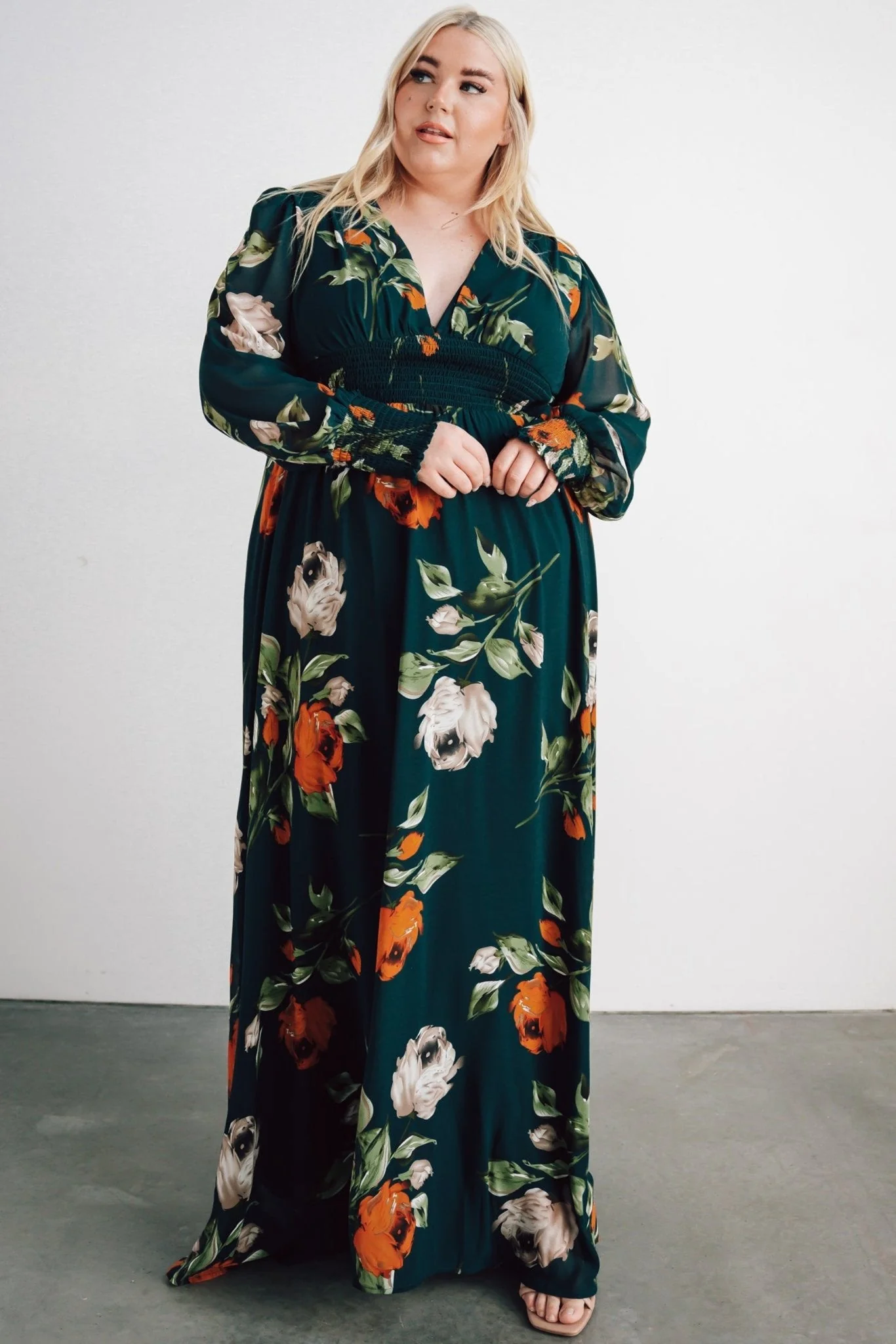 Olivia Maxi Dress | Deep Topaz Floral