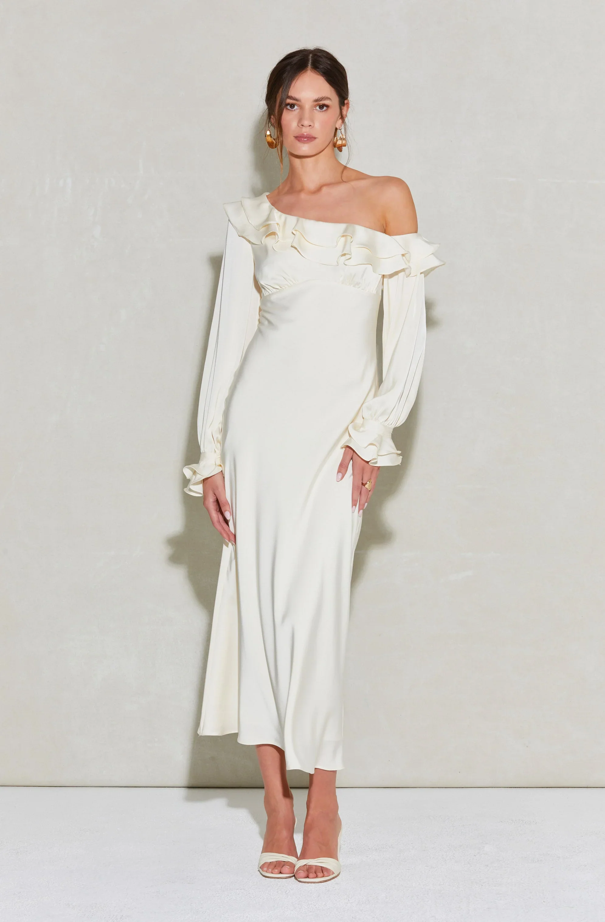 Coraline Satin Midi Dress