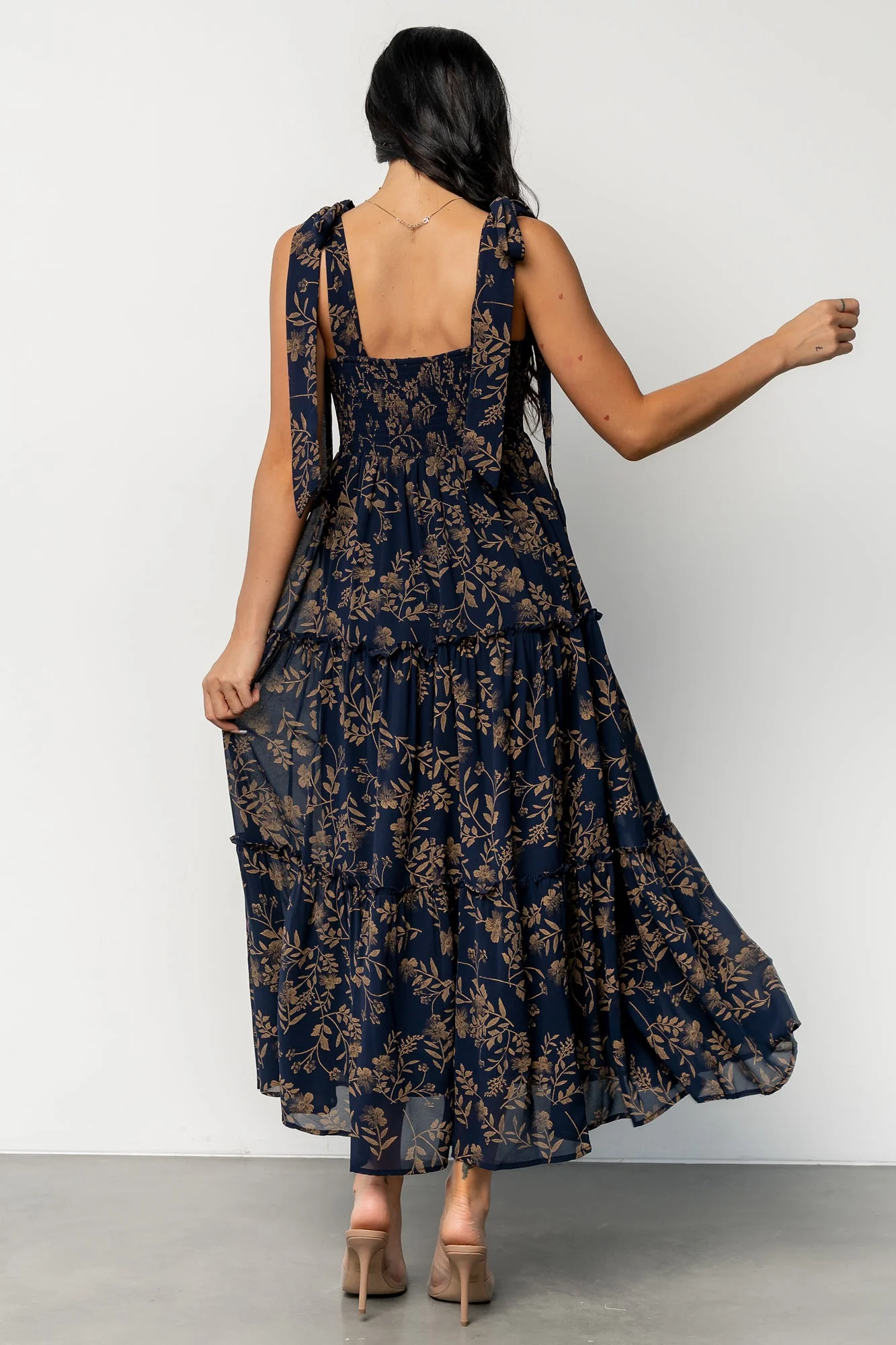 Anita Maxi Dress | Midnight + Gold Floral