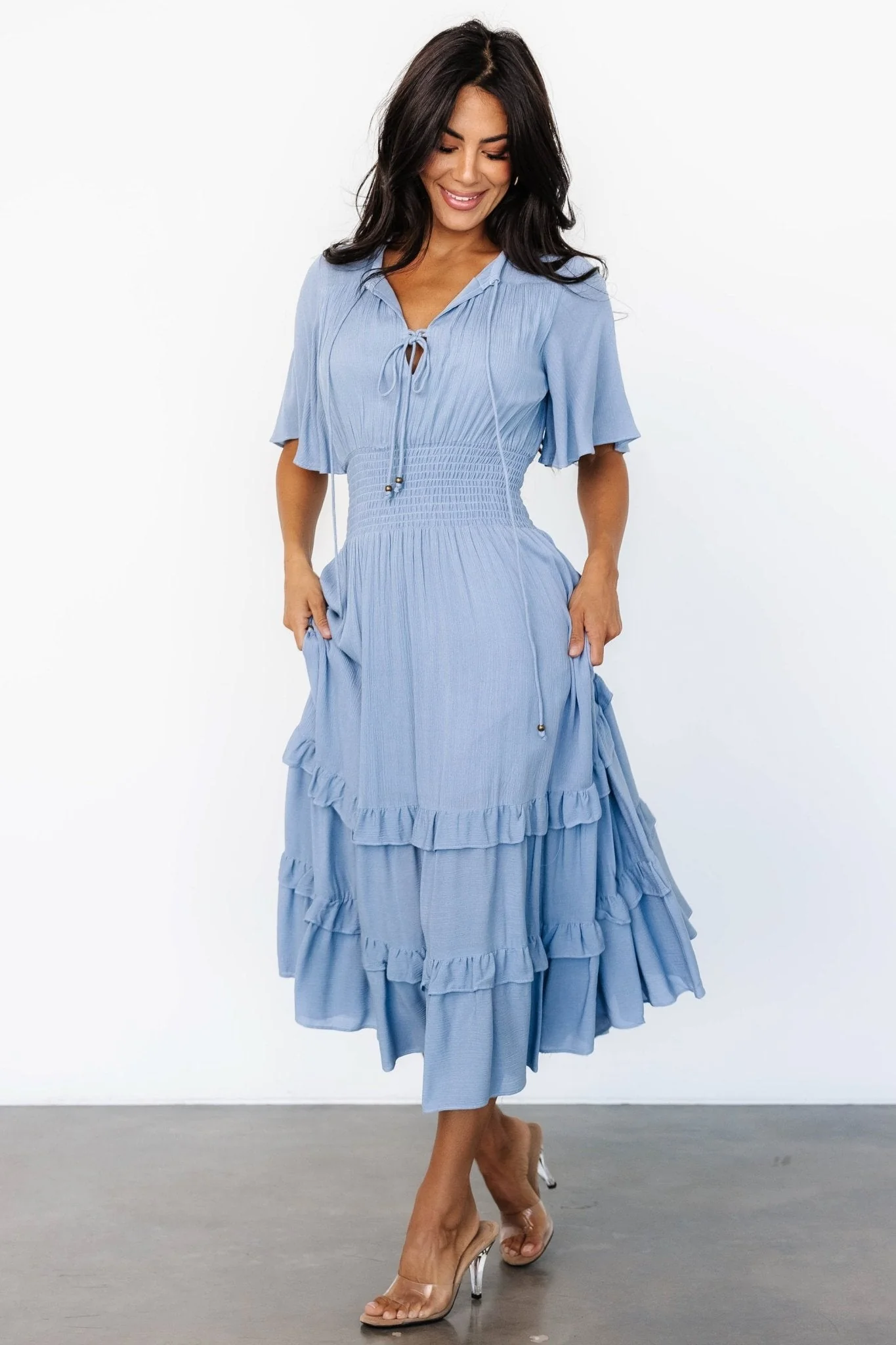 Spell Boho Midi Dress | Whisper Blue