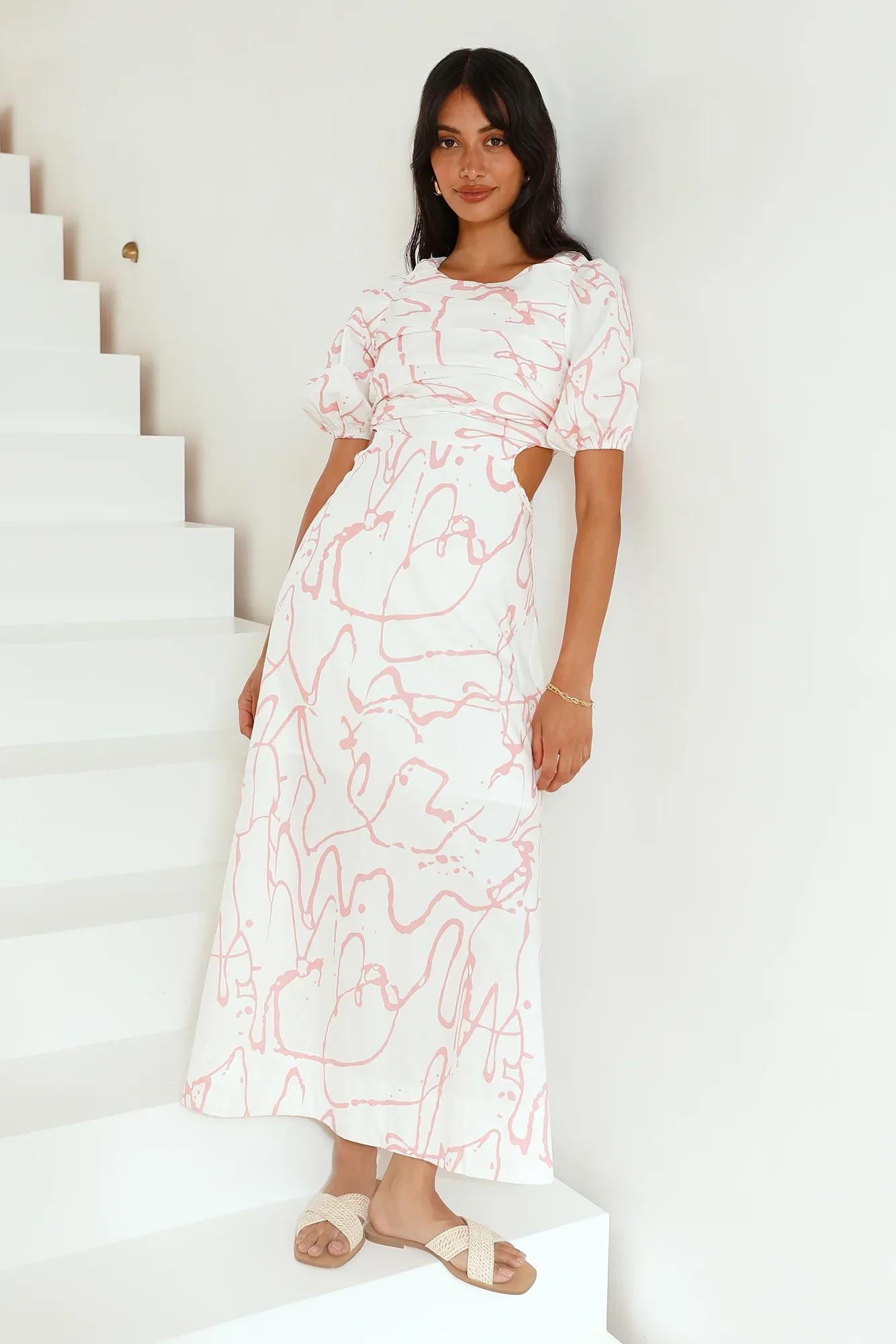 On The Move Maxi Dress Pink
