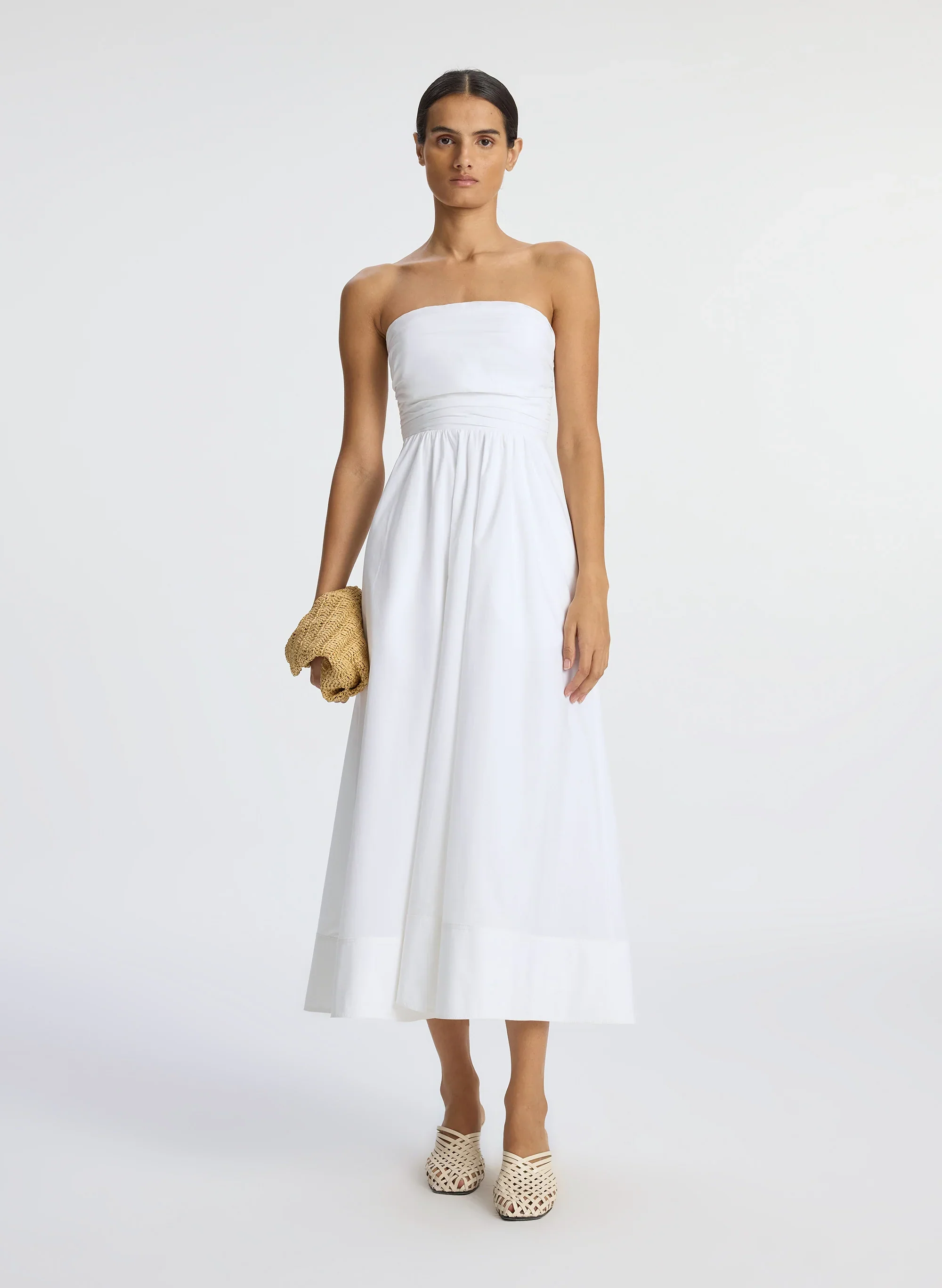 Tate Strapless Midi Dress