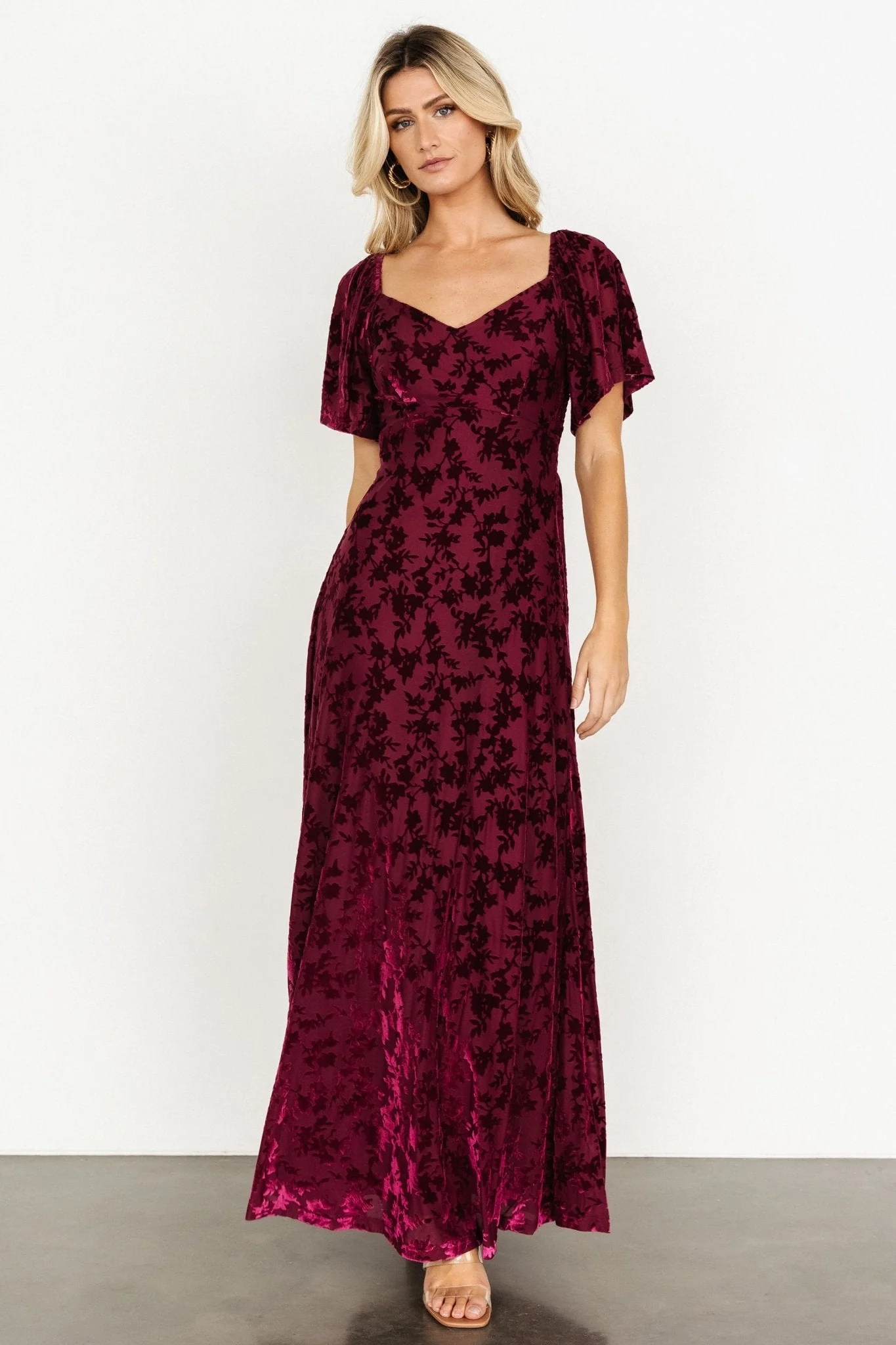 Everley Velvet Maxi Dress | Mulberry