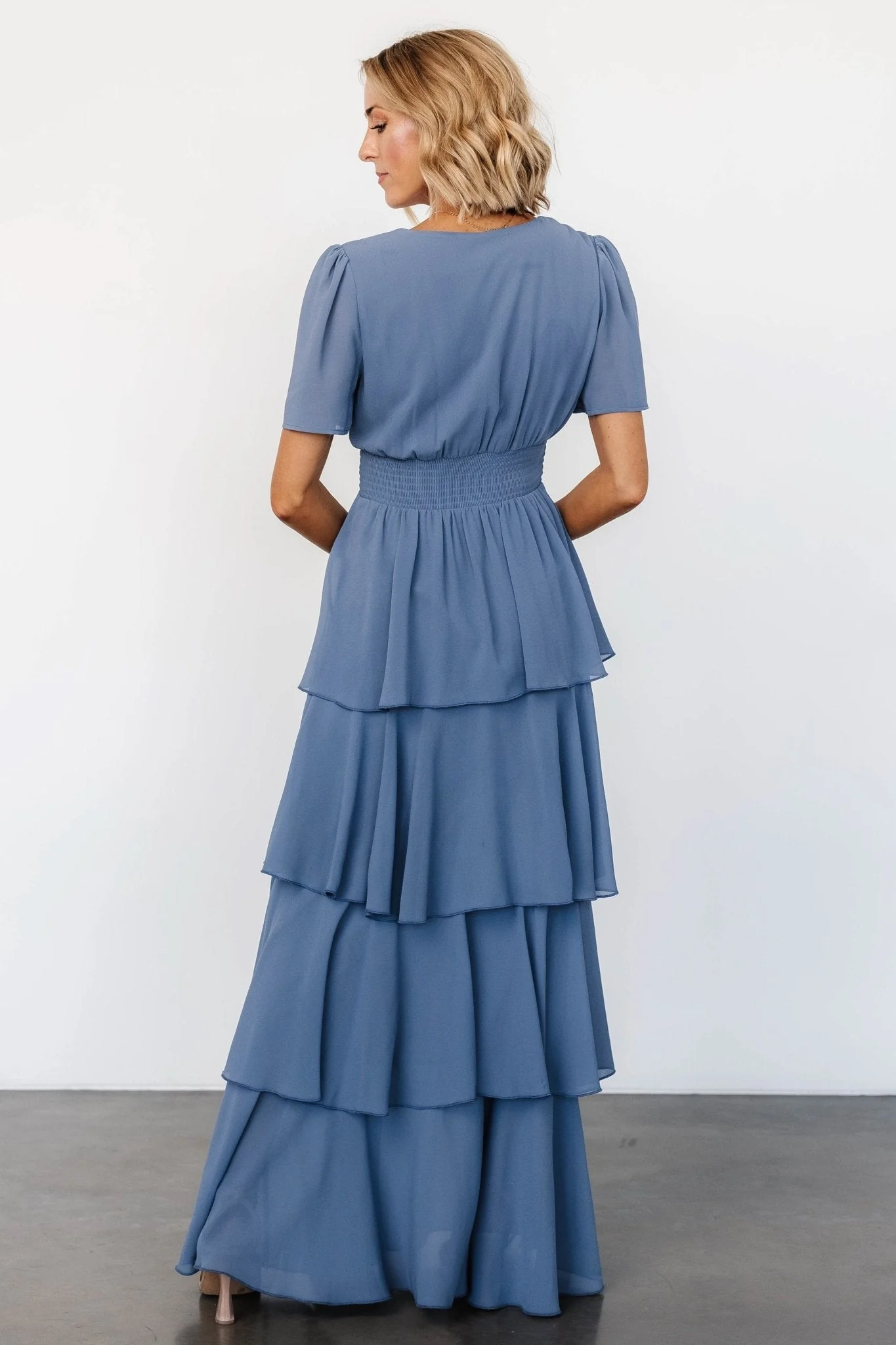 Montaigne Ruffle Maxi Dress | Whisper Blue