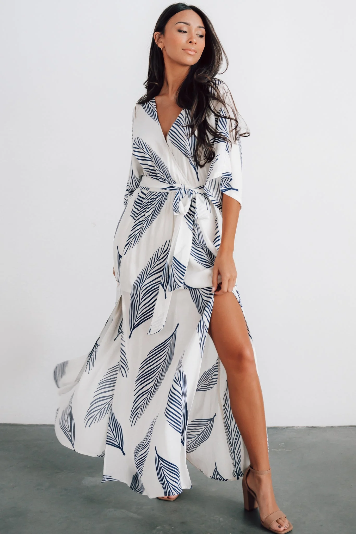 Corinth Maxi Dress | Navy Print