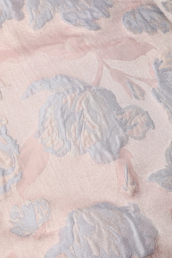 Sweet Elite Blush Pink Floral Jacquard Mini Dress