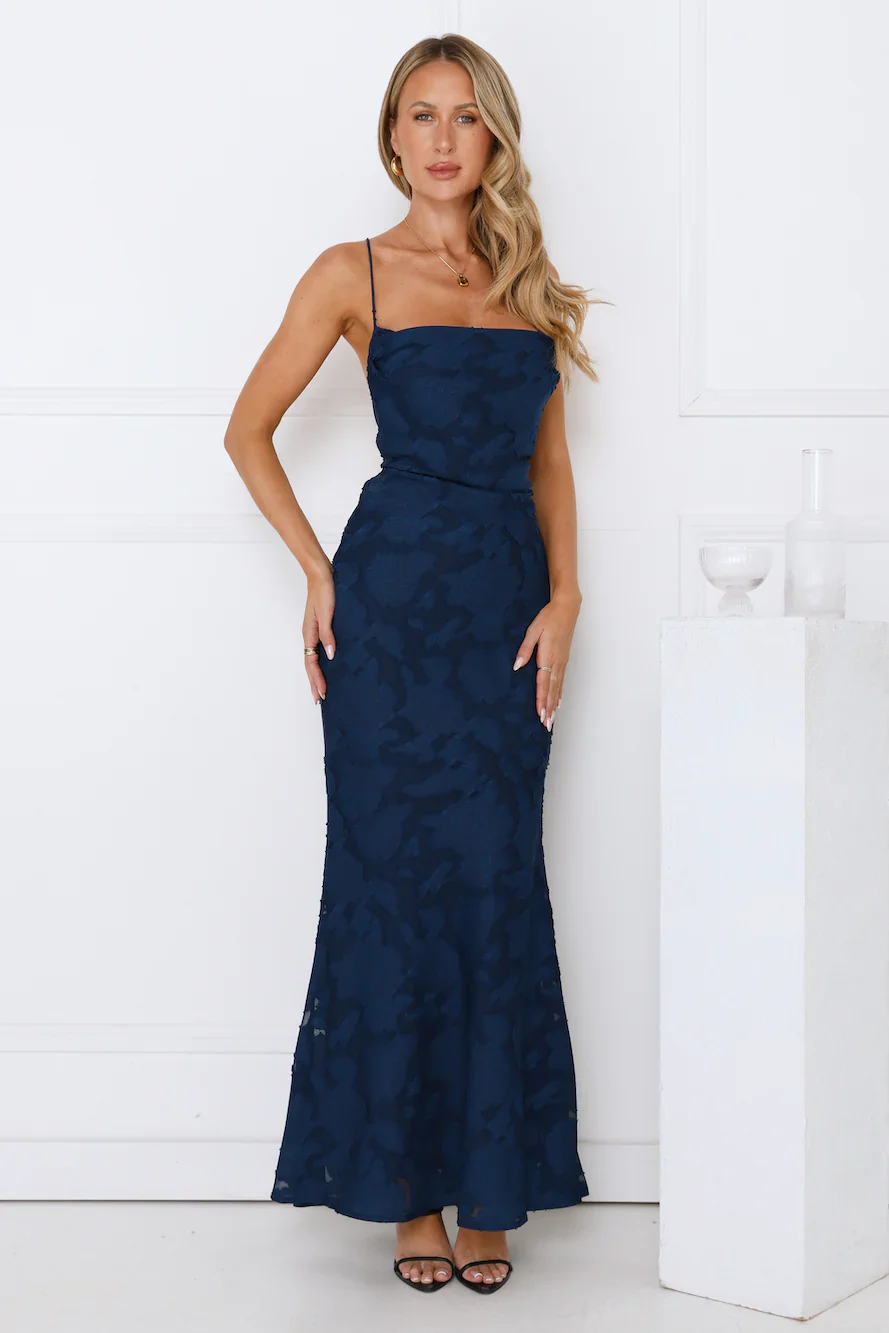 Bridge To Wonderland Maxi Dress Navy