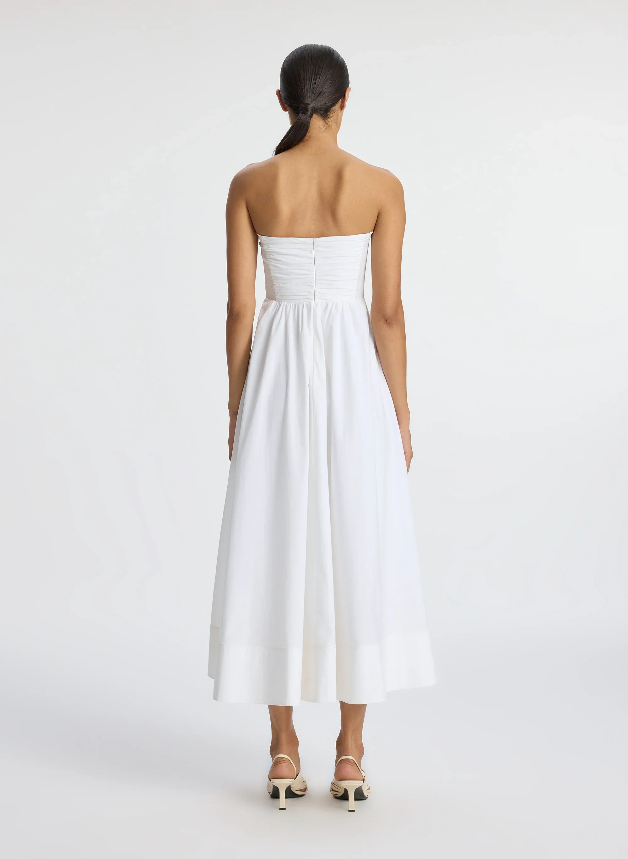 Tate Strapless Midi Dress
