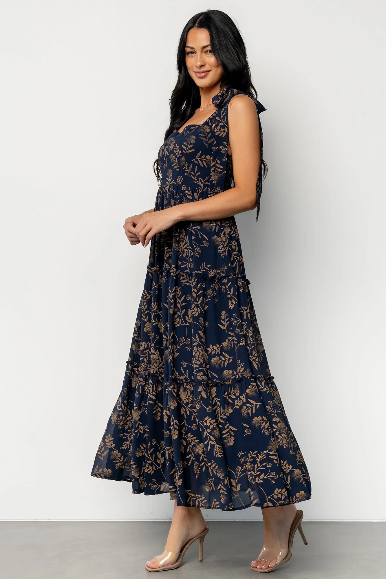 Anita Maxi Dress | Midnight + Gold Floral