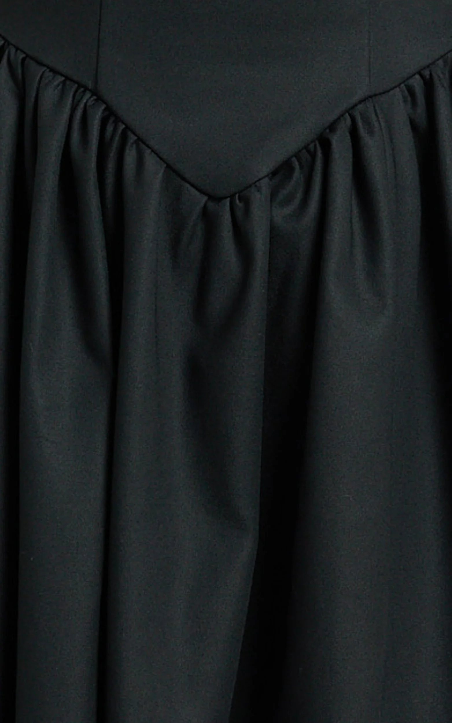 Helda Midi Dress Halter Tie Neck Corset Panel Dress in Black