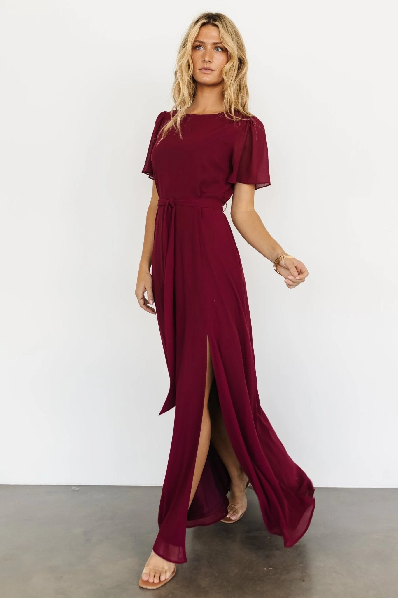 Naomi Short Sleeve Maxi Dress | Mulberry