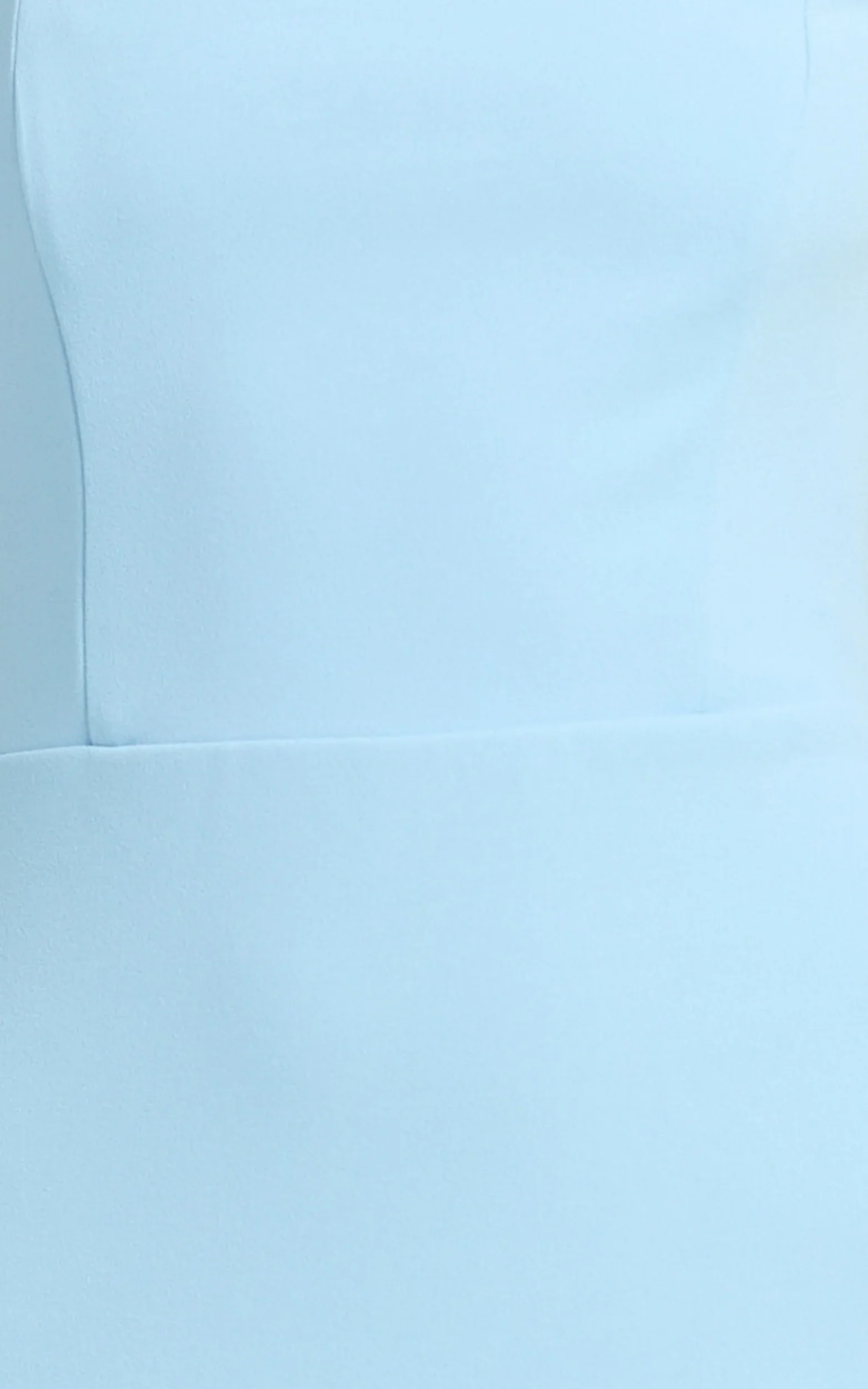 Salome Midi Dress Halter Neck Column Dress in Blue