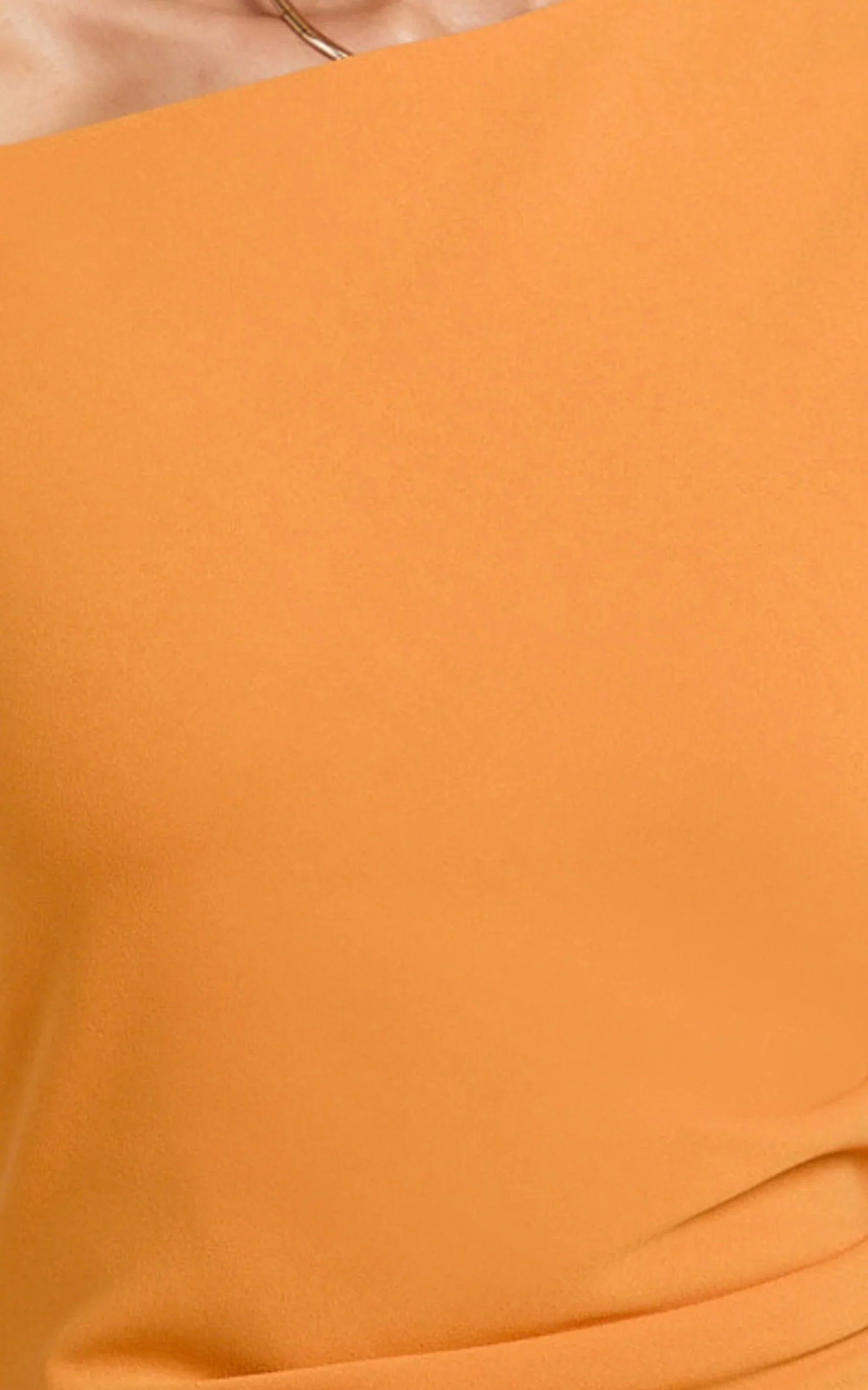 Genie Maxi Dress Off The Shoulder Dress in Orange