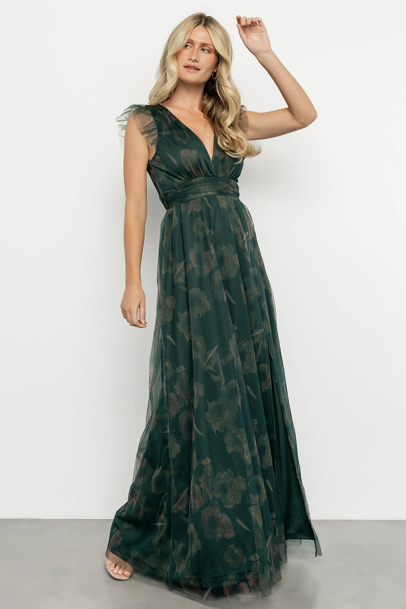 Adelyn Maxi Dress | Green Floral