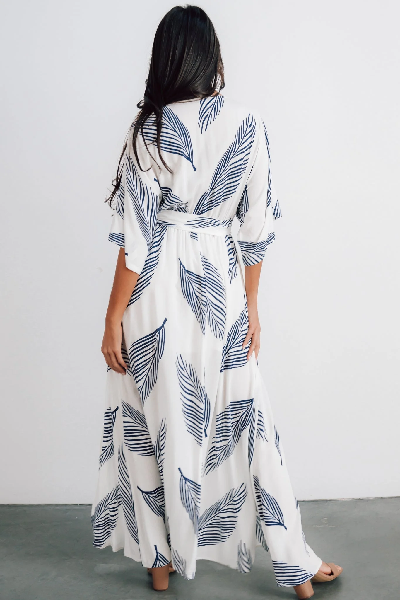 Corinth Maxi Dress | Navy Print
