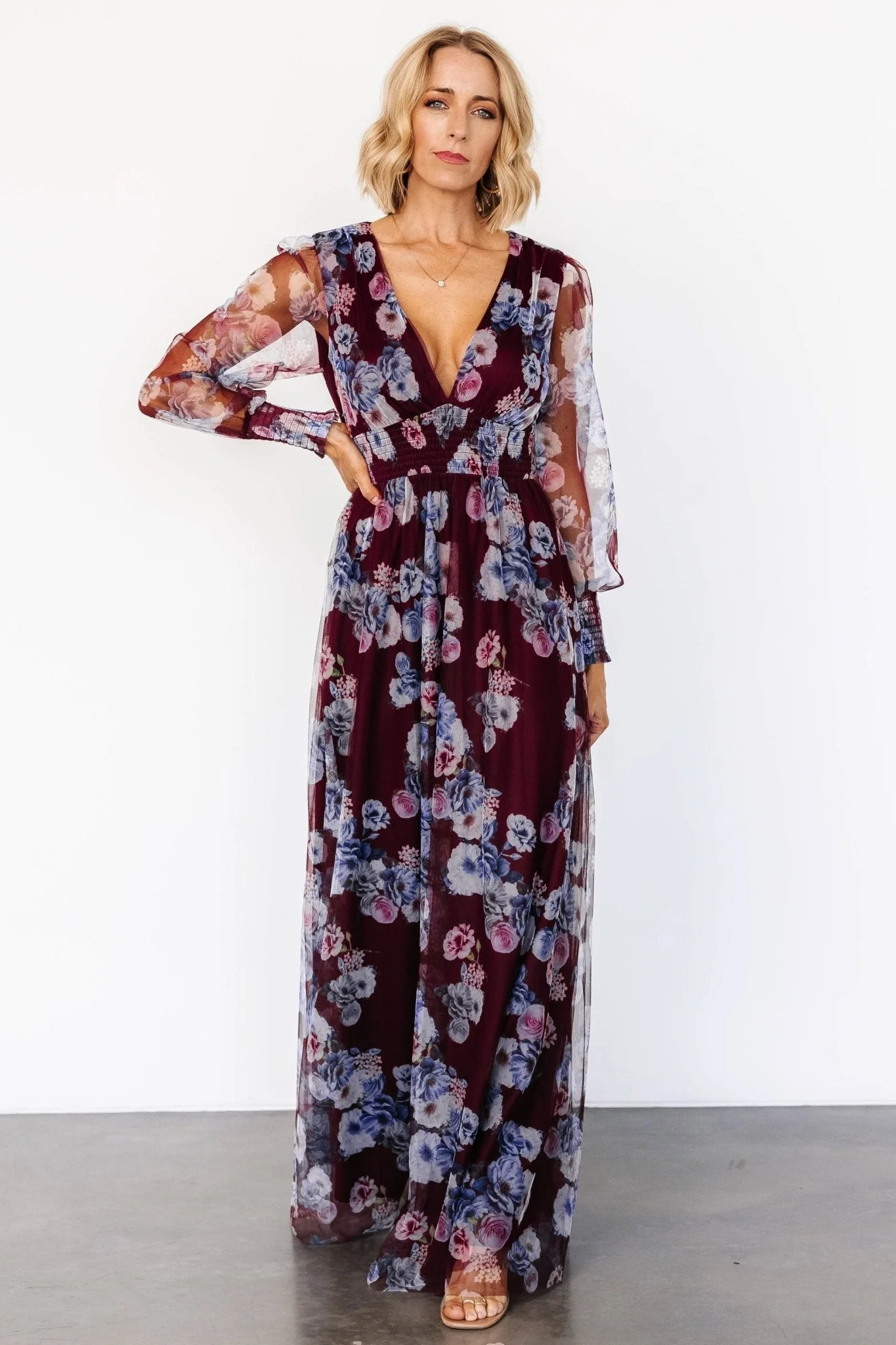 Layla Tulle Maxi Dress | Mulberry Floral