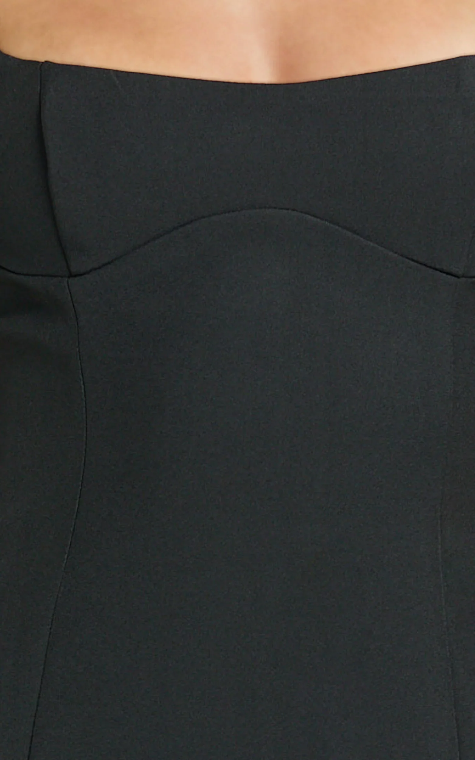 Aretha Mini Dress Corset Panel Dress in Black