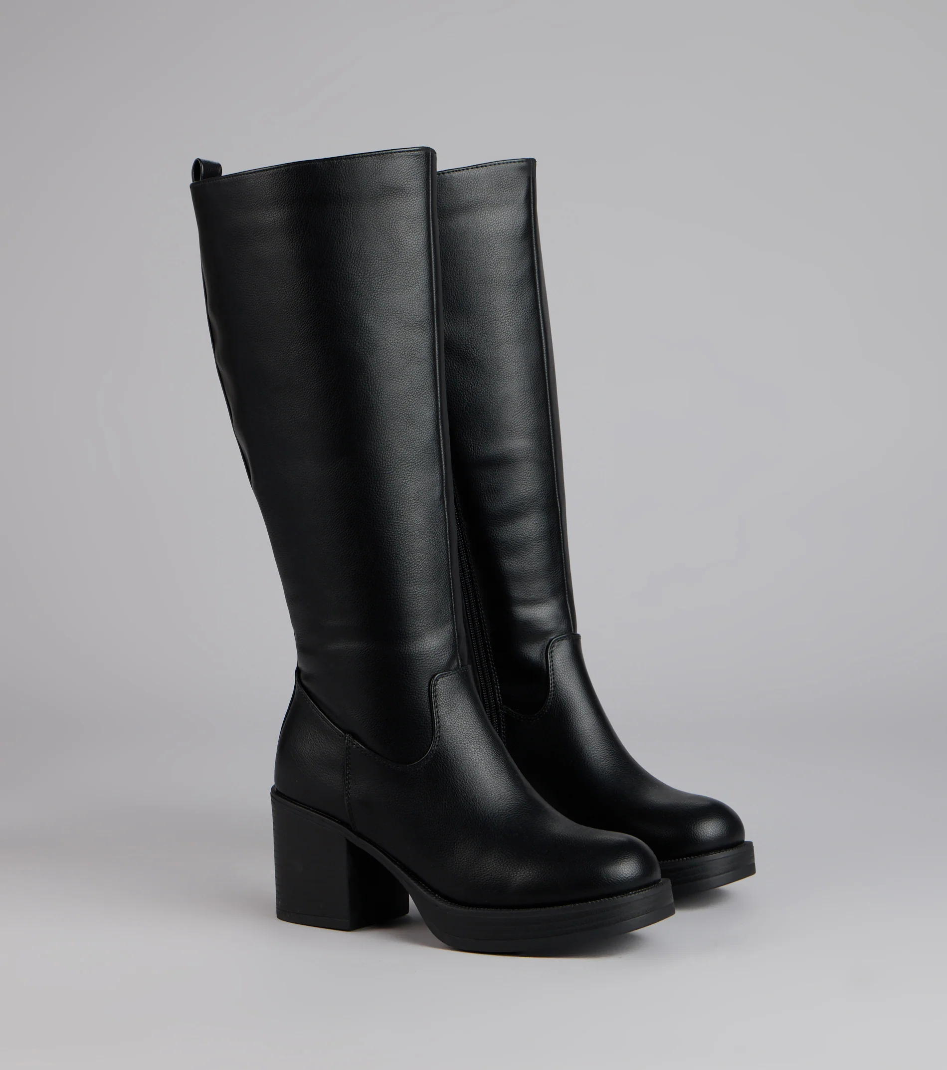 City Edge Wide Calf Platform Boots