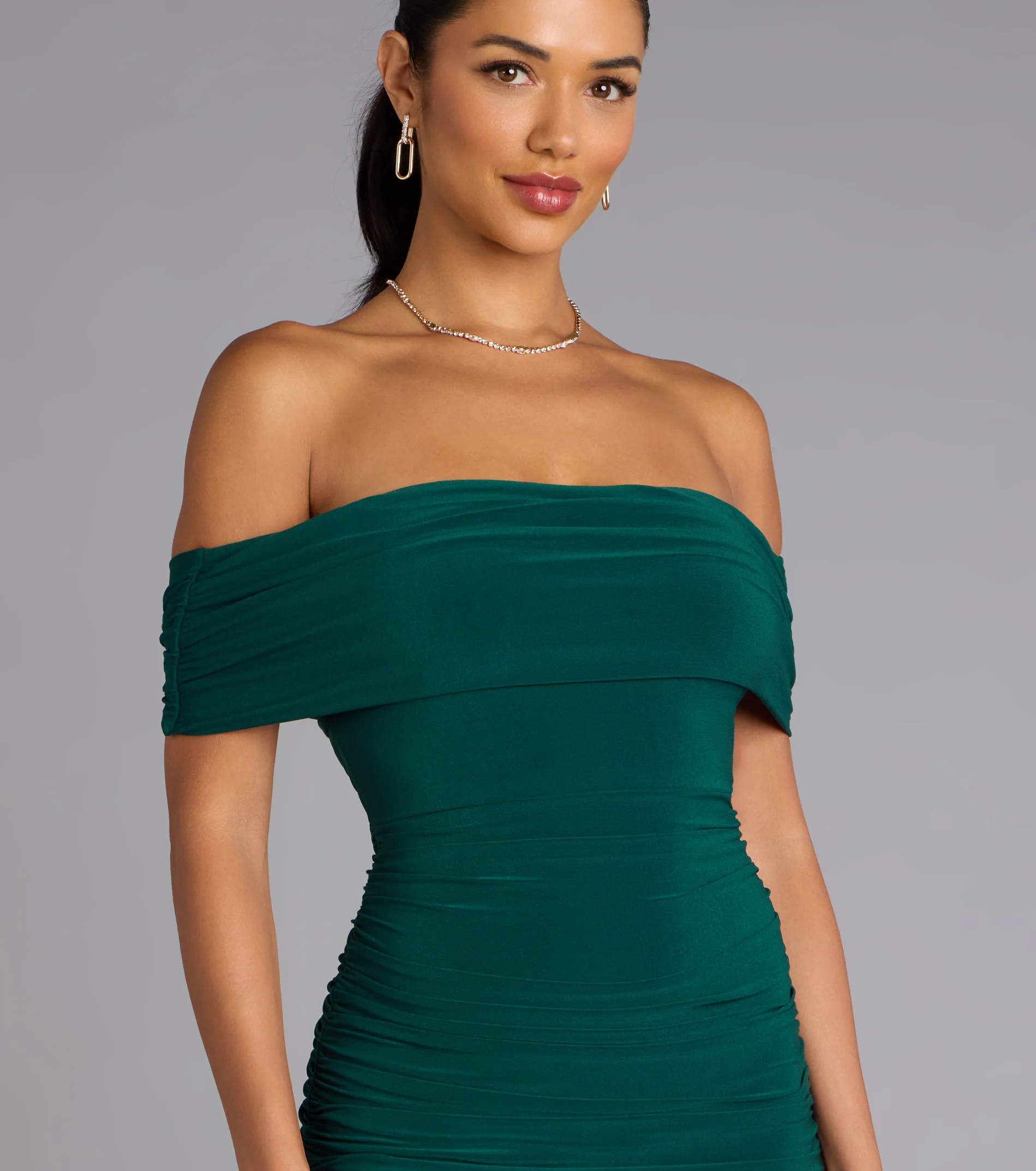 Arial Open Back Mermaid Formal Dress