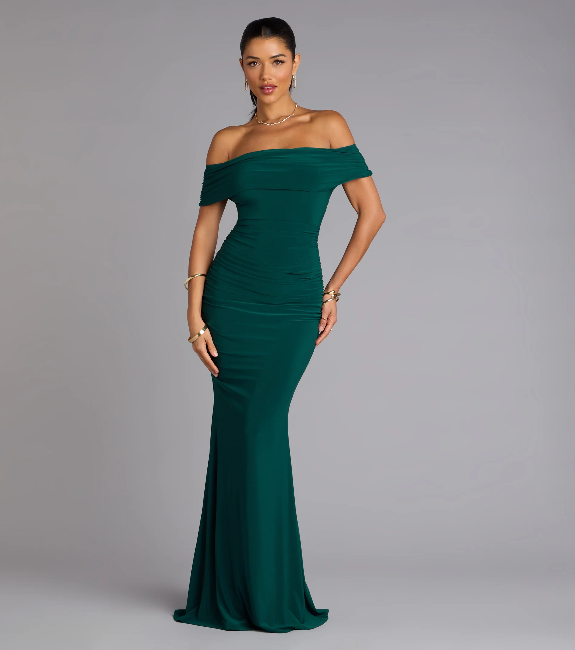 Arial Open Back Mermaid Formal Dress