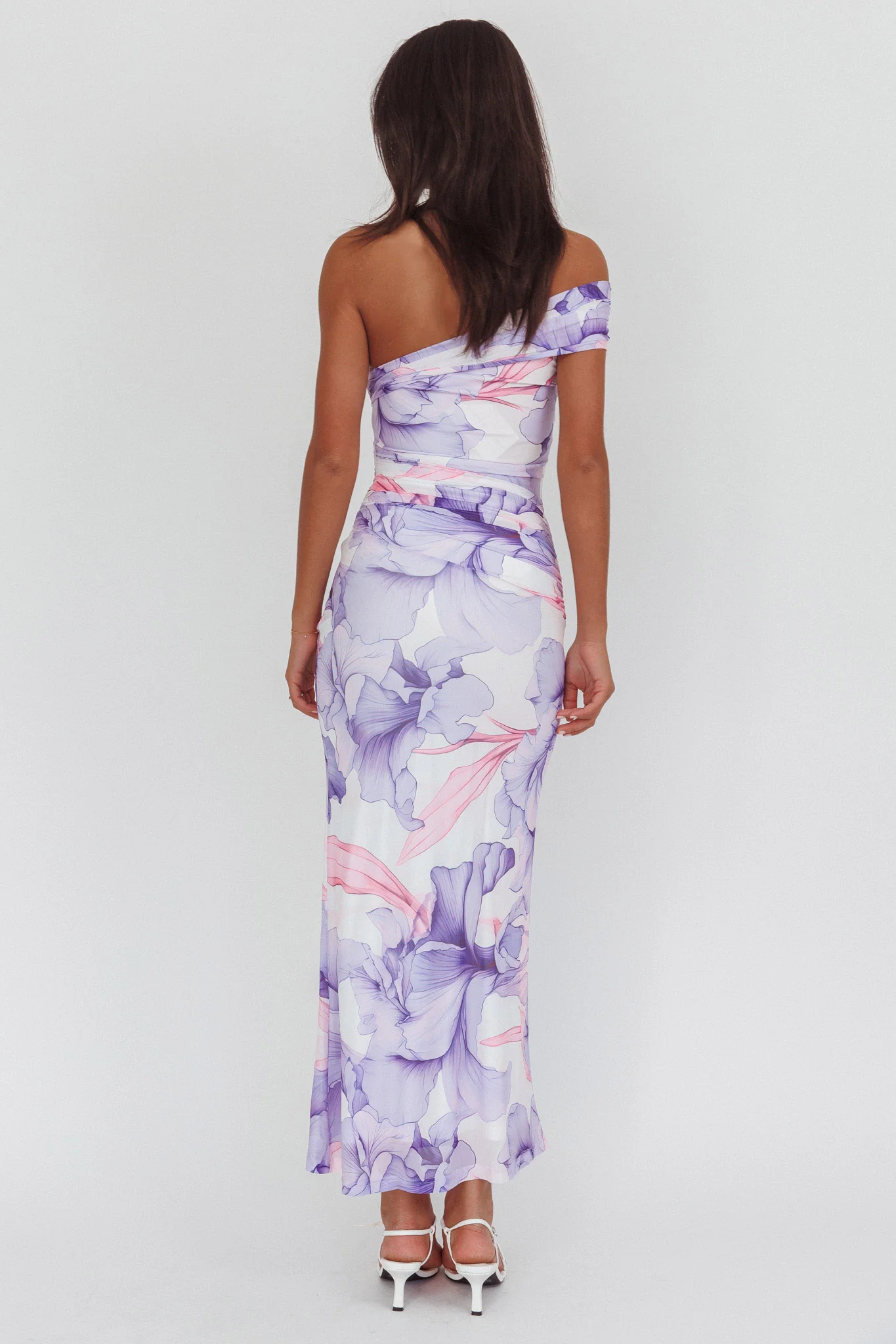 Gala One-Shoulder Maxi Dress Orchid Lilac