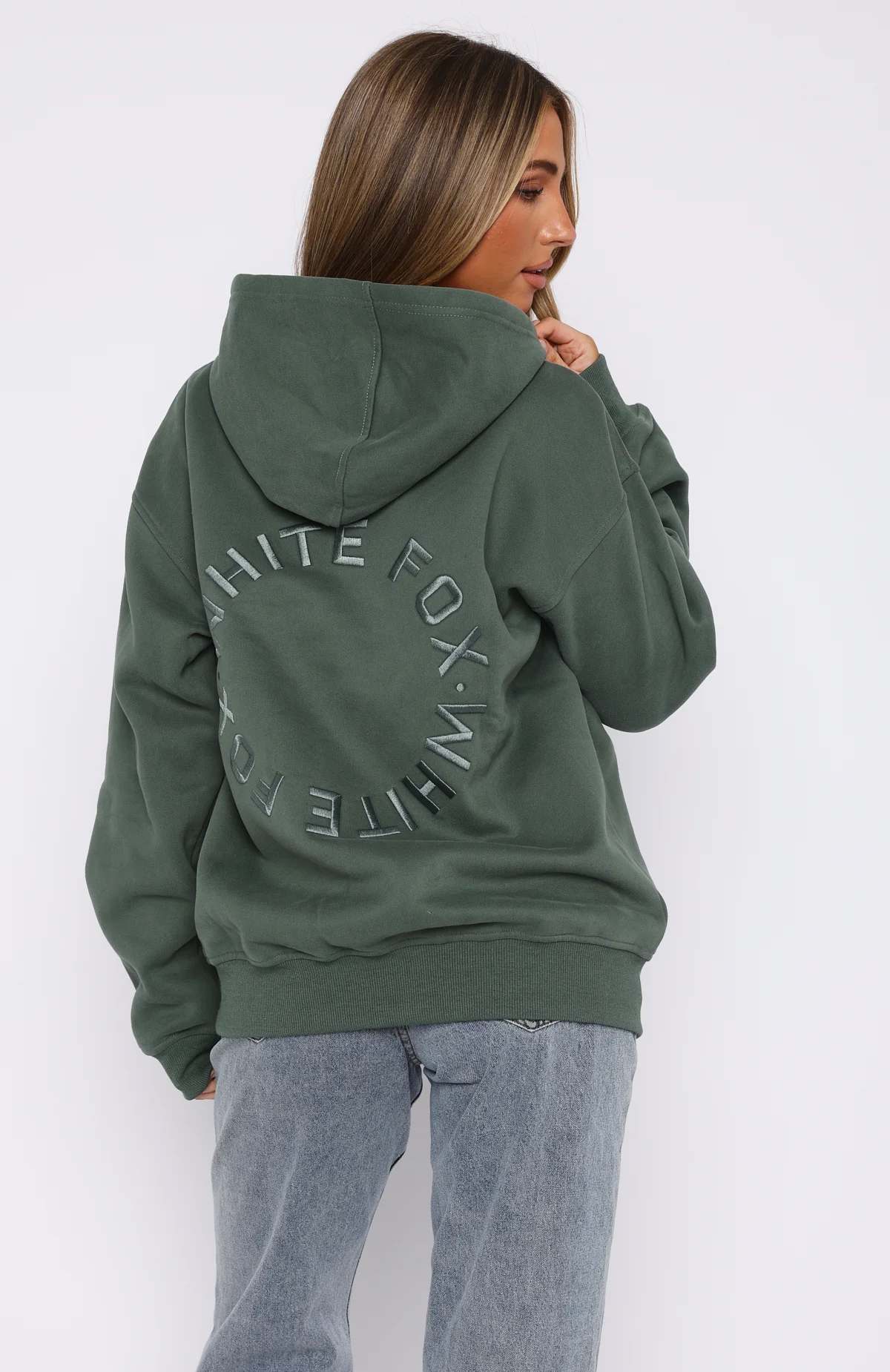 Stay Lifted Oversized Hoodie Dark Green