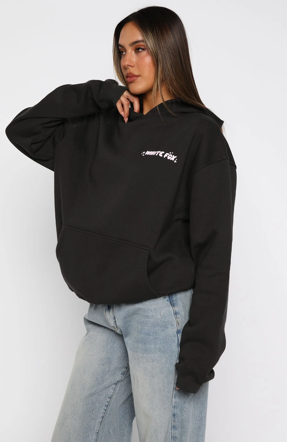 Christmas Feeling Oversized Hoodie Charcoal