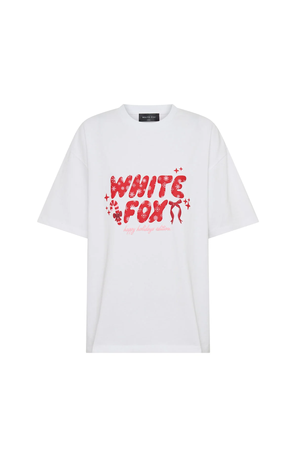 Christmas Feeling Oversized Tee White