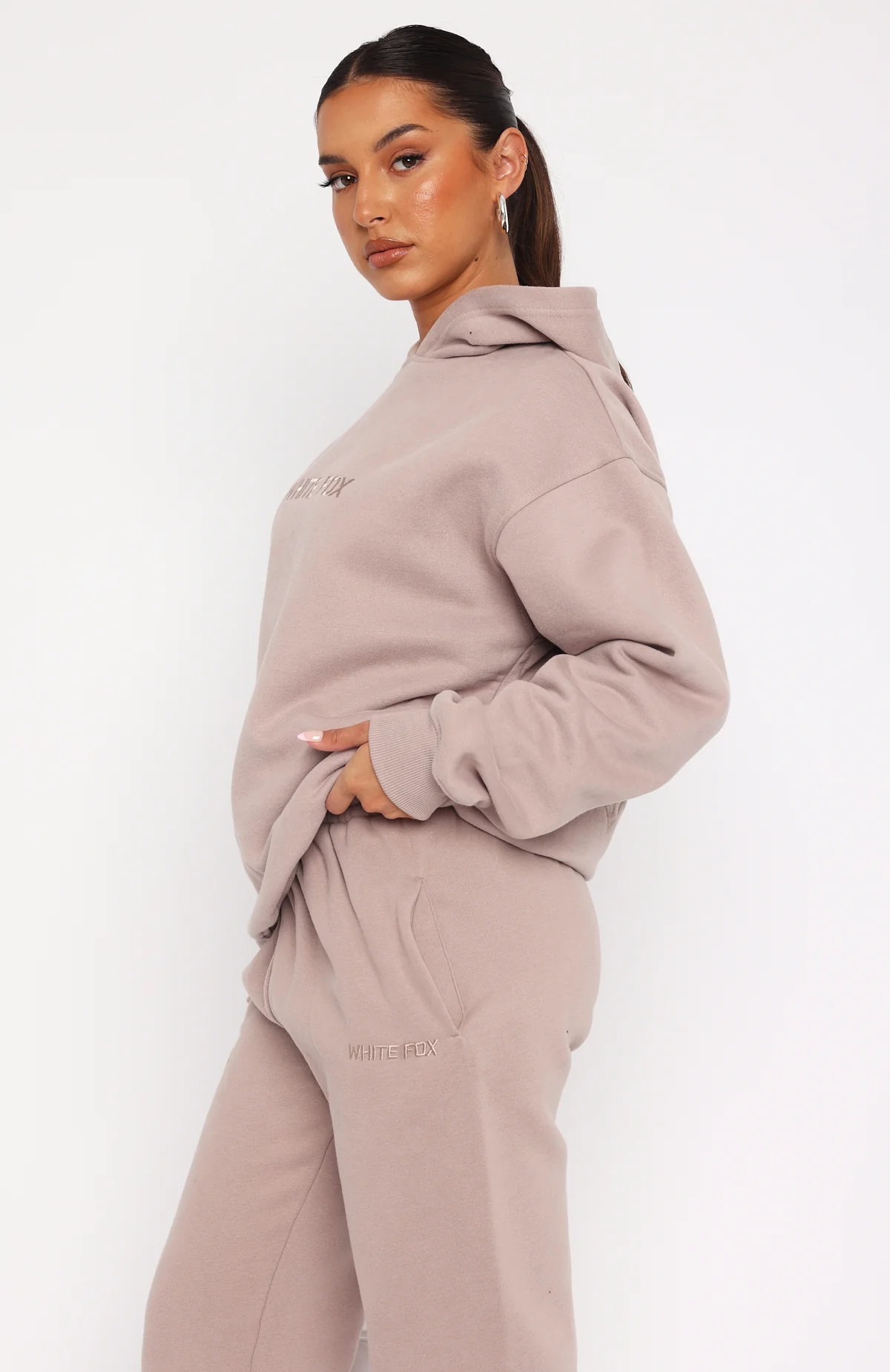 Stay Lifted Oversized Hoodie Cinnamon