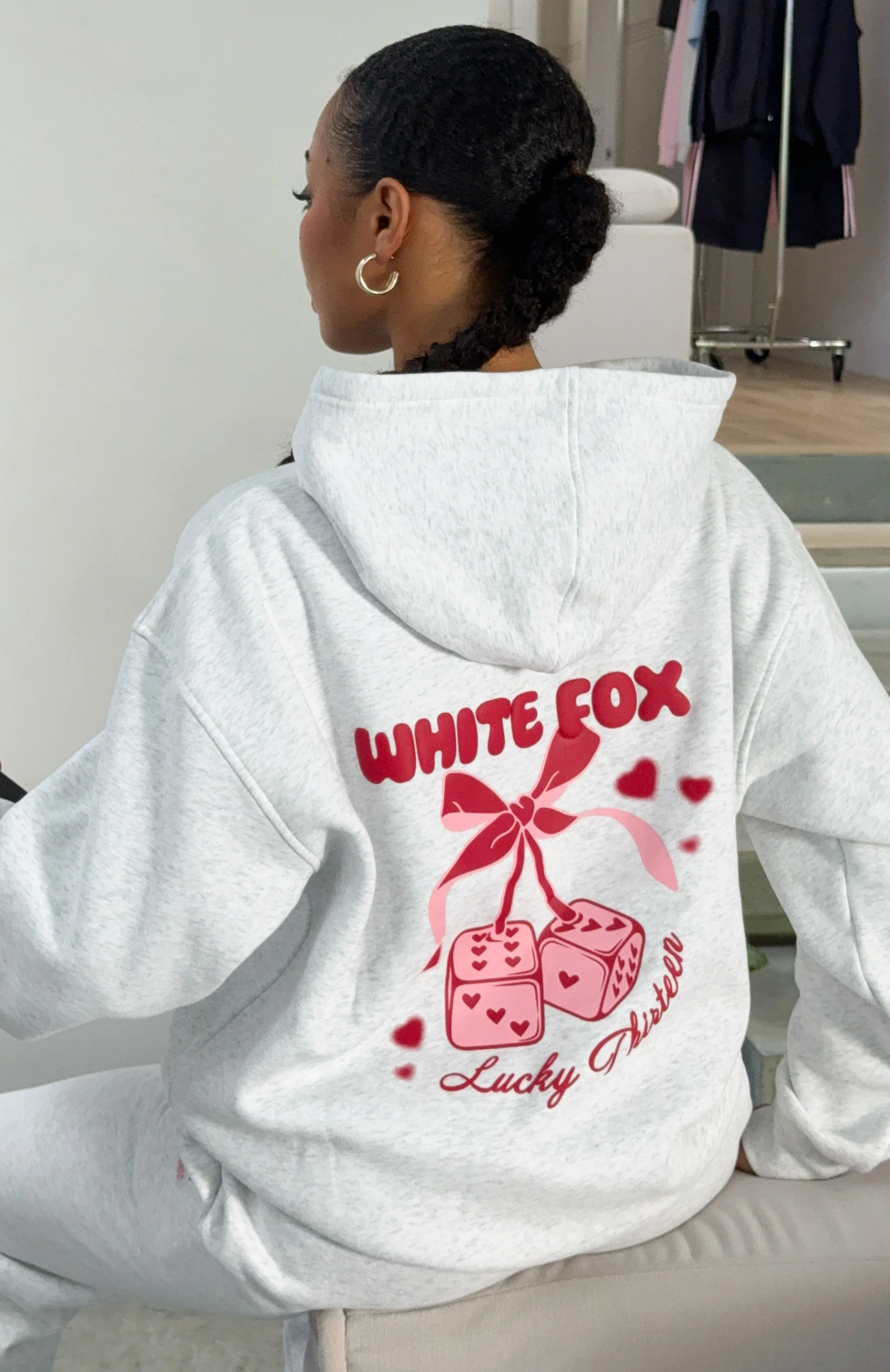 Lucky Thirteen Cheyenne Oversized Hoodie Grey Marle