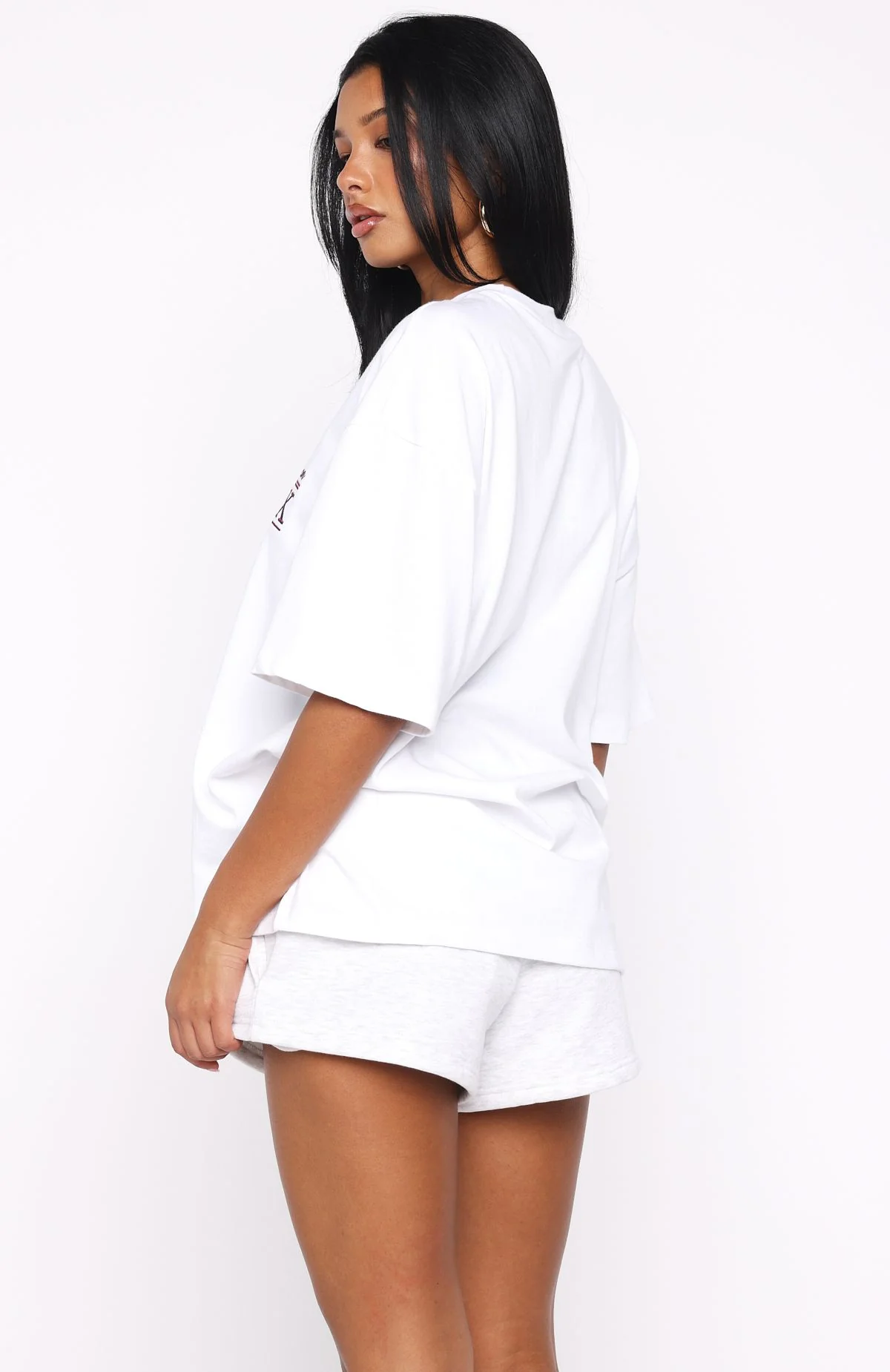 Standing My Ground Oversized Tee White