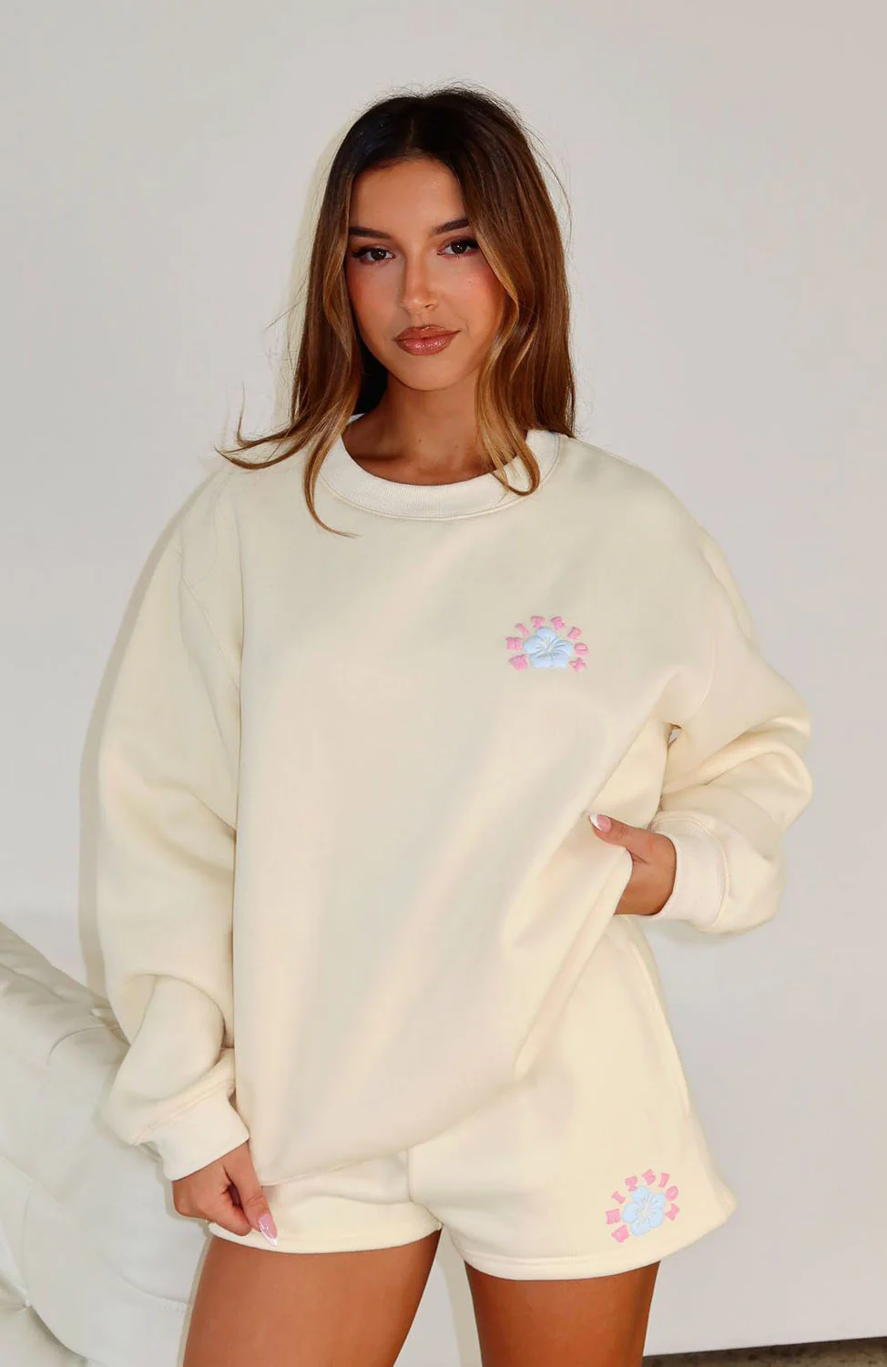 Keep Blooming Lounge Shorts Lemon