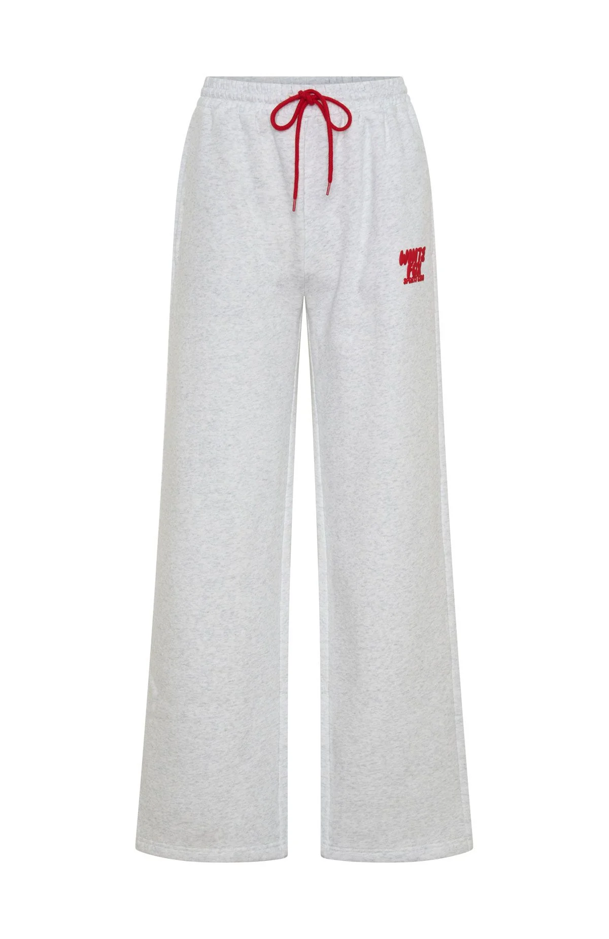 Club 14 Allie Wide Leg Sweatpants Grey Marle