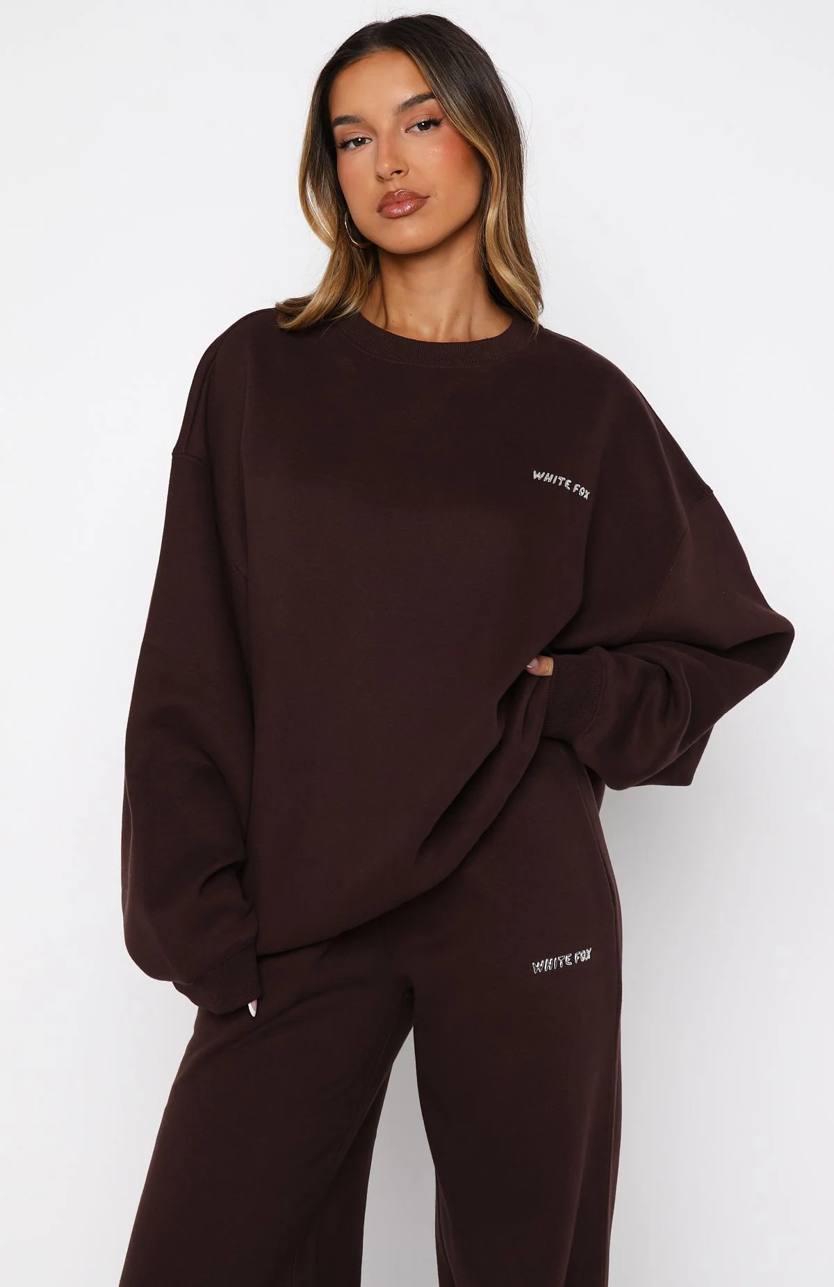 Test Drive Oversized Sweater Chocolate