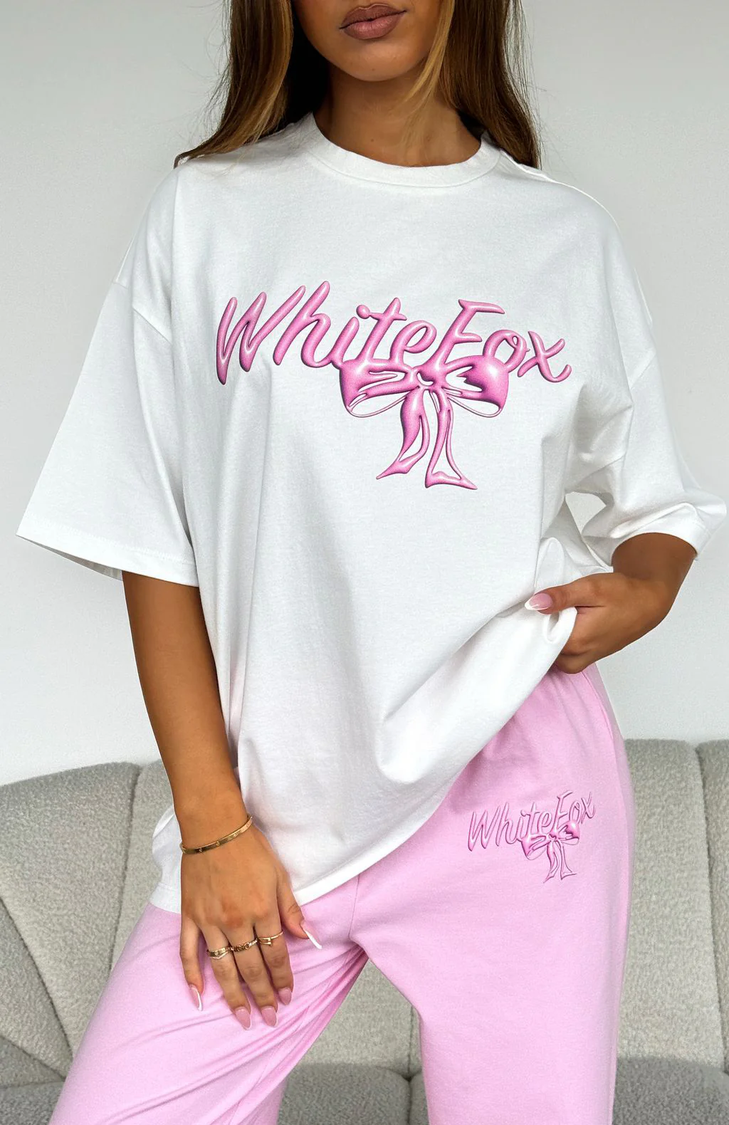 Protecting What's Mine Oversized Tee White