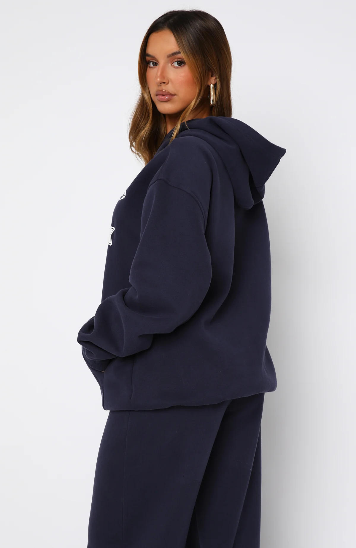 Ready To Go Oversized Hoodie Navy