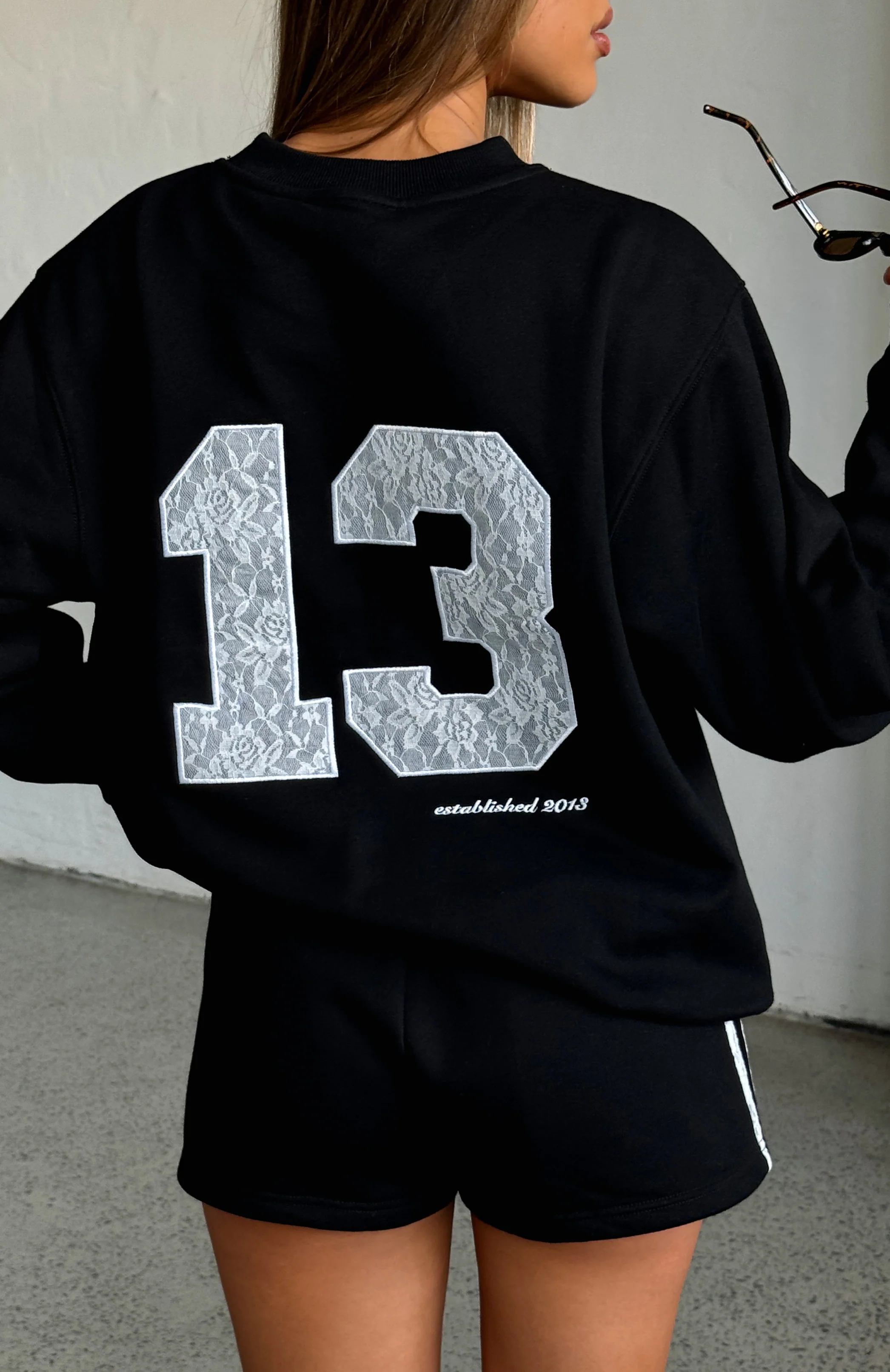 Gave You Everything Oversized Sweater Black