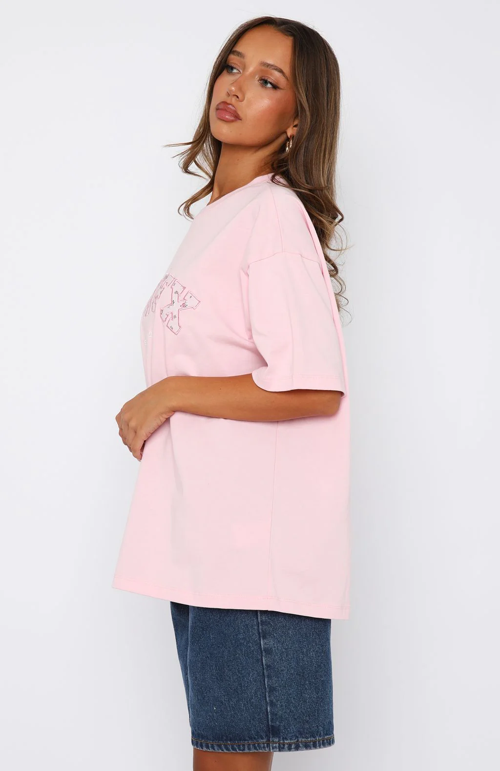 Sweet Sweet Moments Oversized Tee Pink