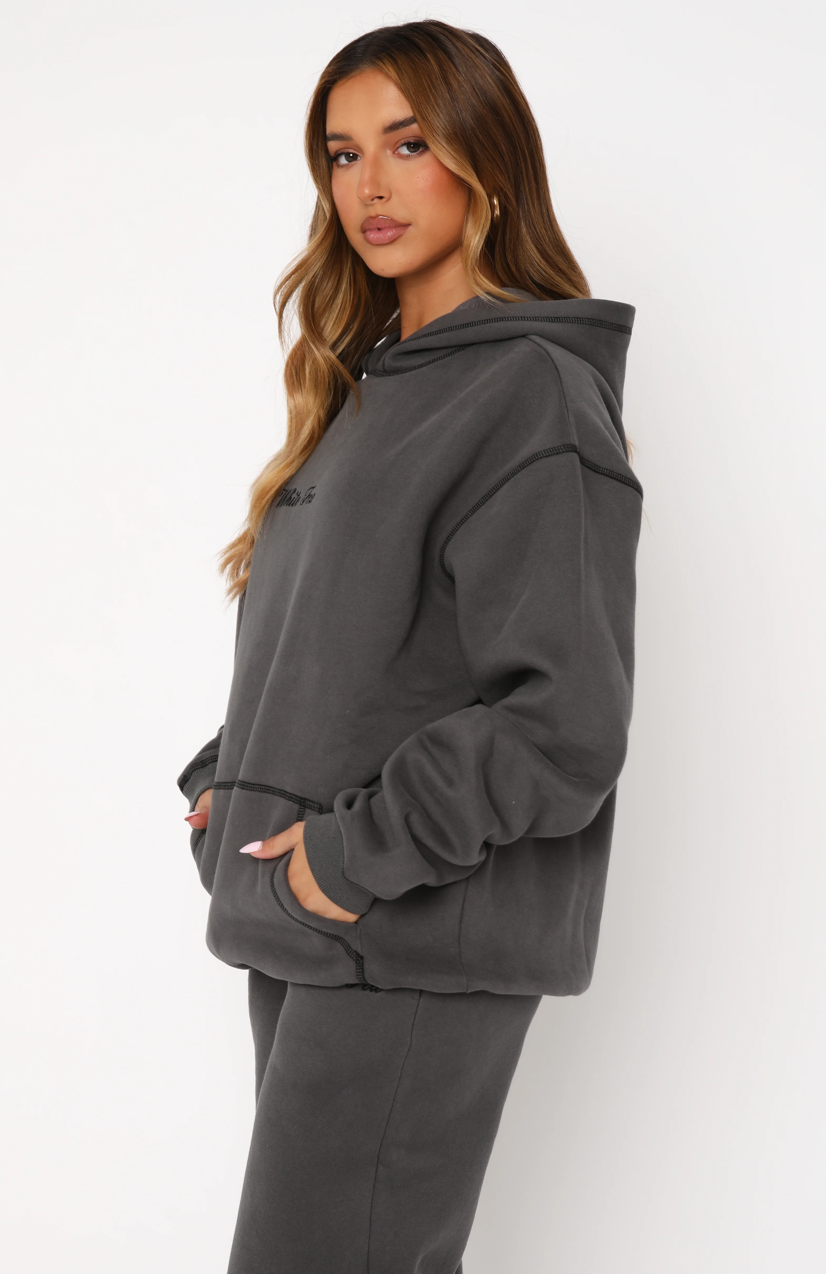 Instant Attraction Oversized Hoodie Charcoal