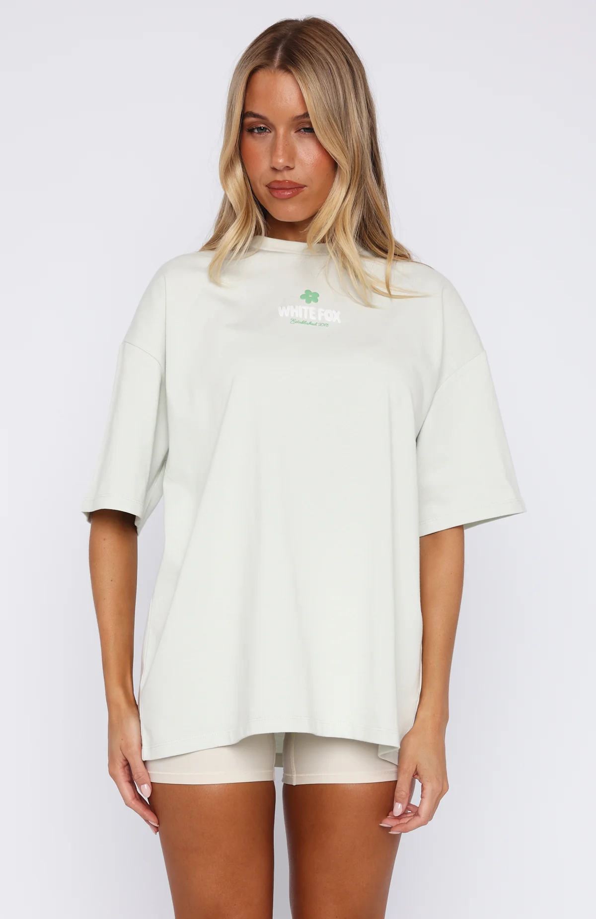 Tropic Time Oversized Tee Sage