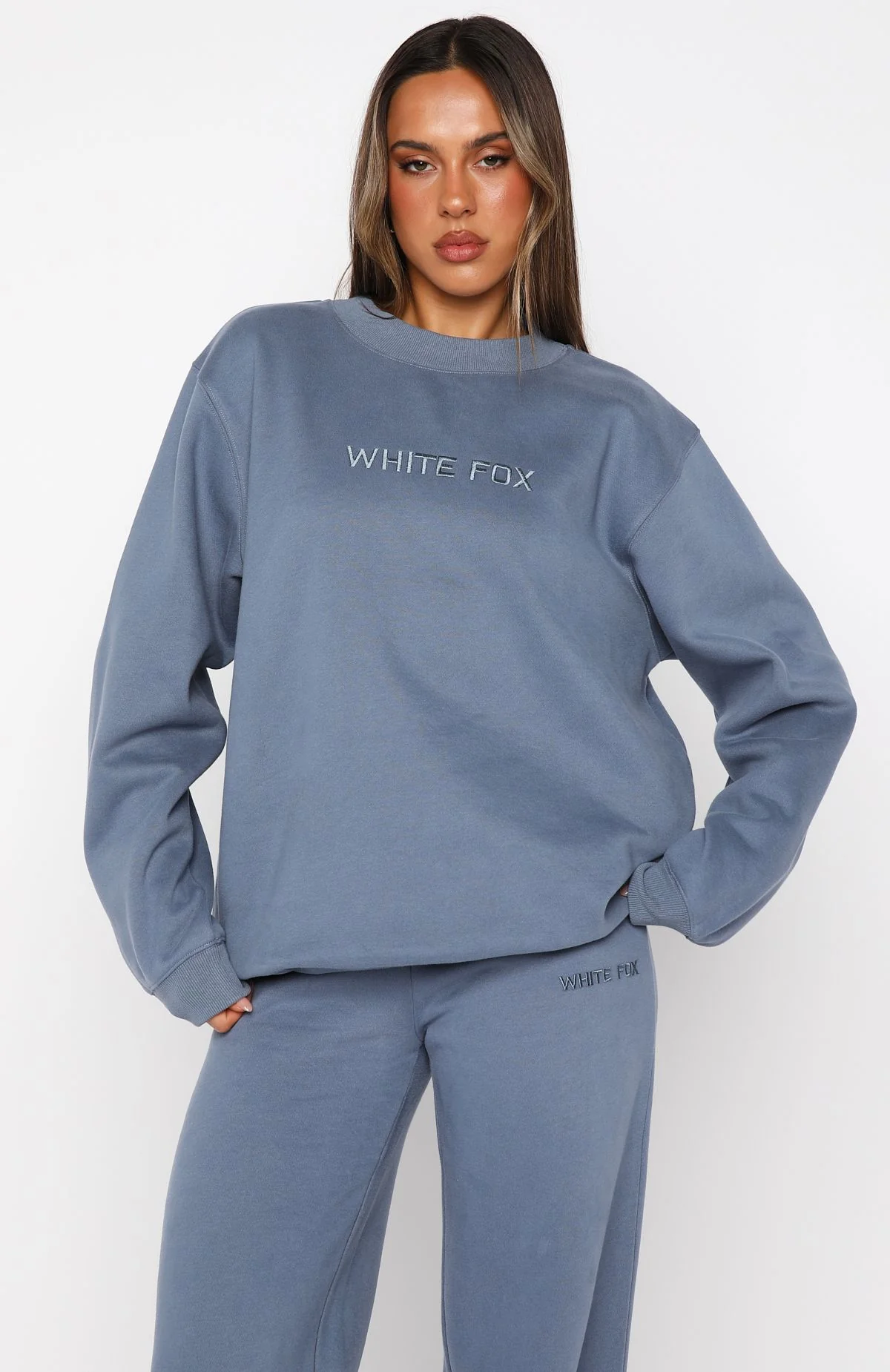 Stay Lifted Oversized Sweater Ocean