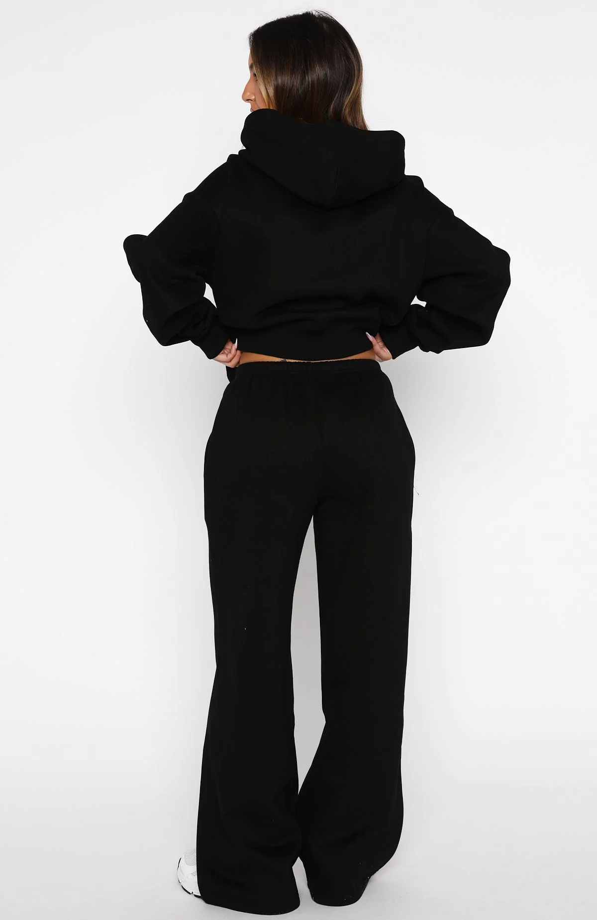 Test Drive Wide Leg Sweatpants Black