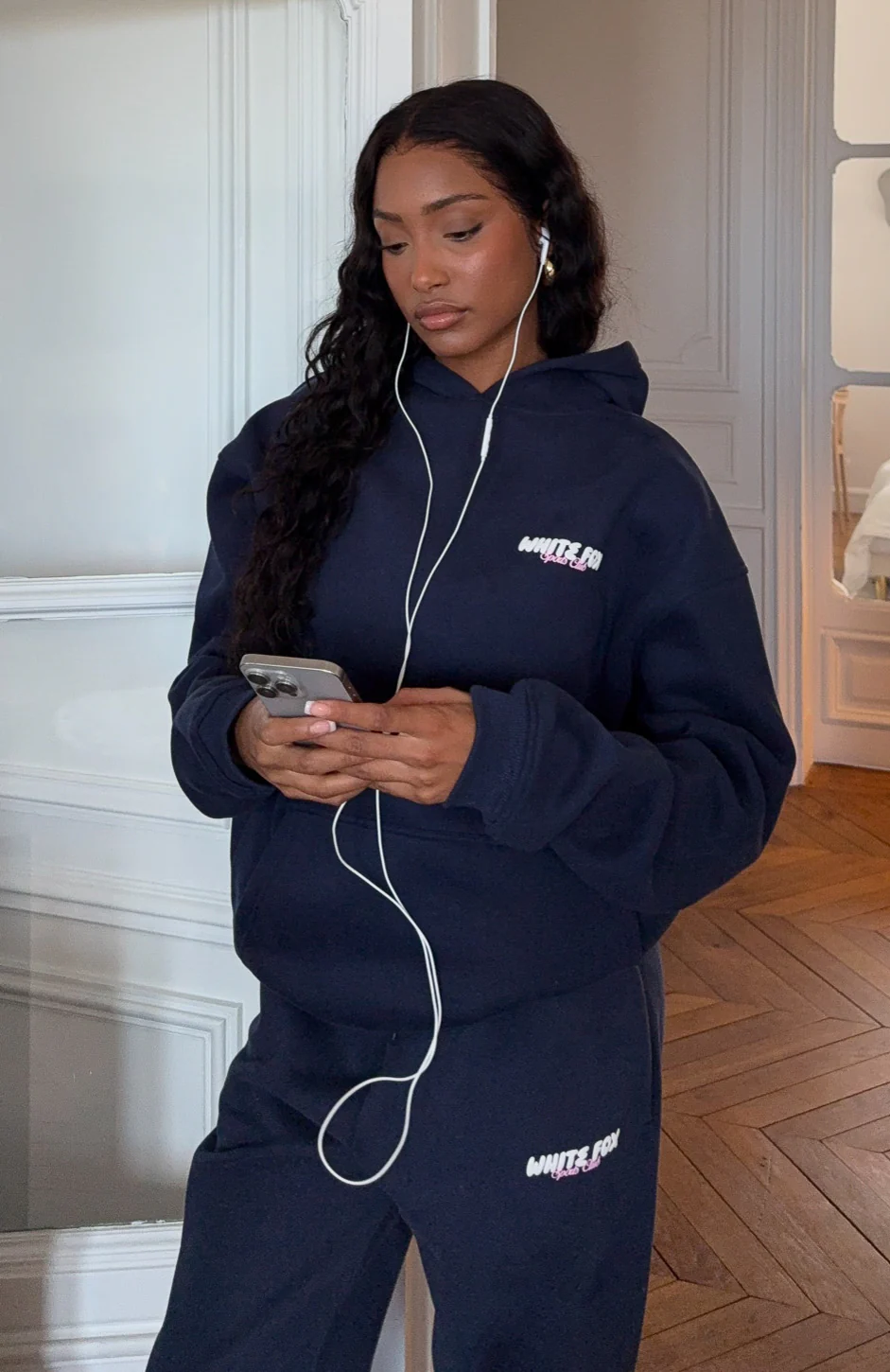 Club 14 Trinity Oversized Hoodie Navy