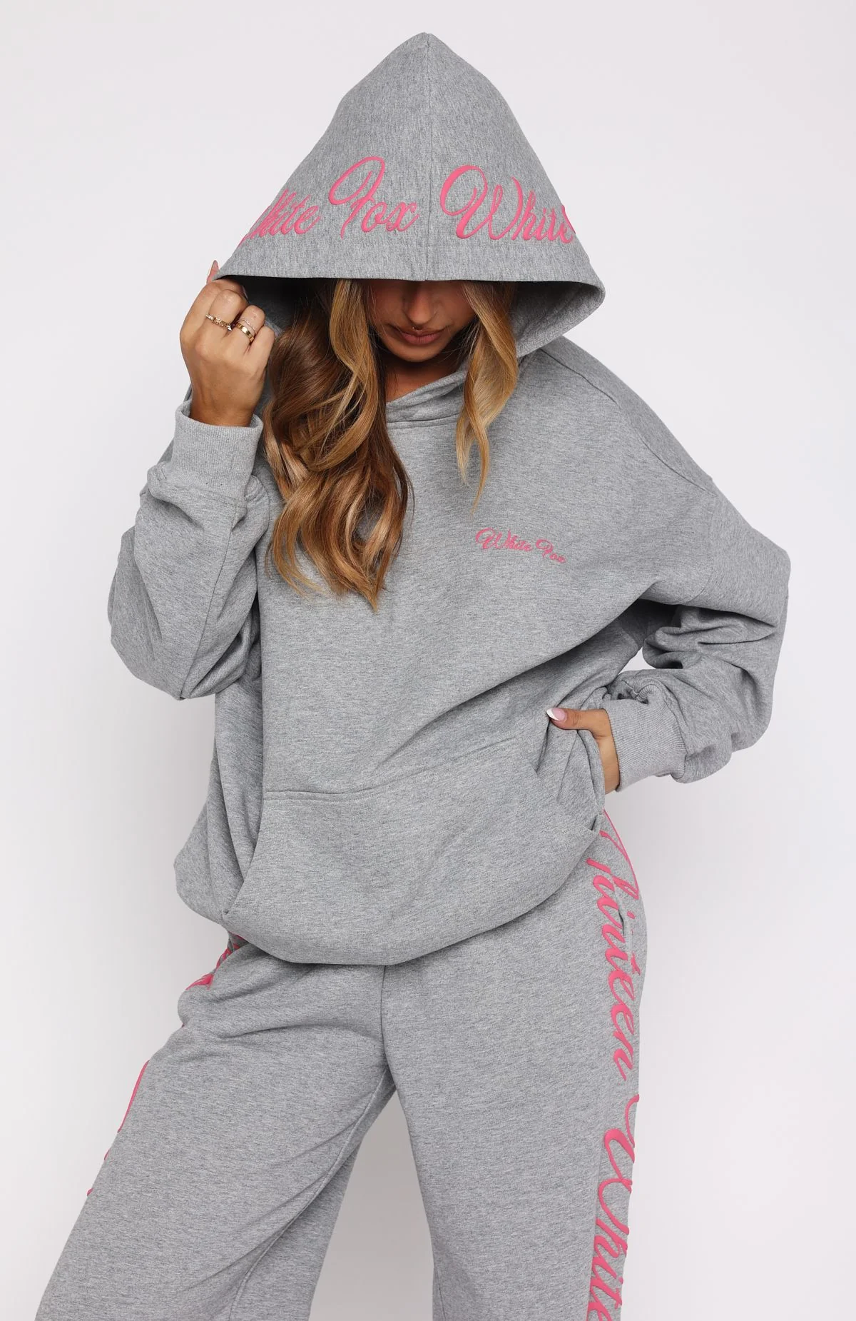 Lucky Thirteen Shaya Oversized Hoodie Dark Grey Marle