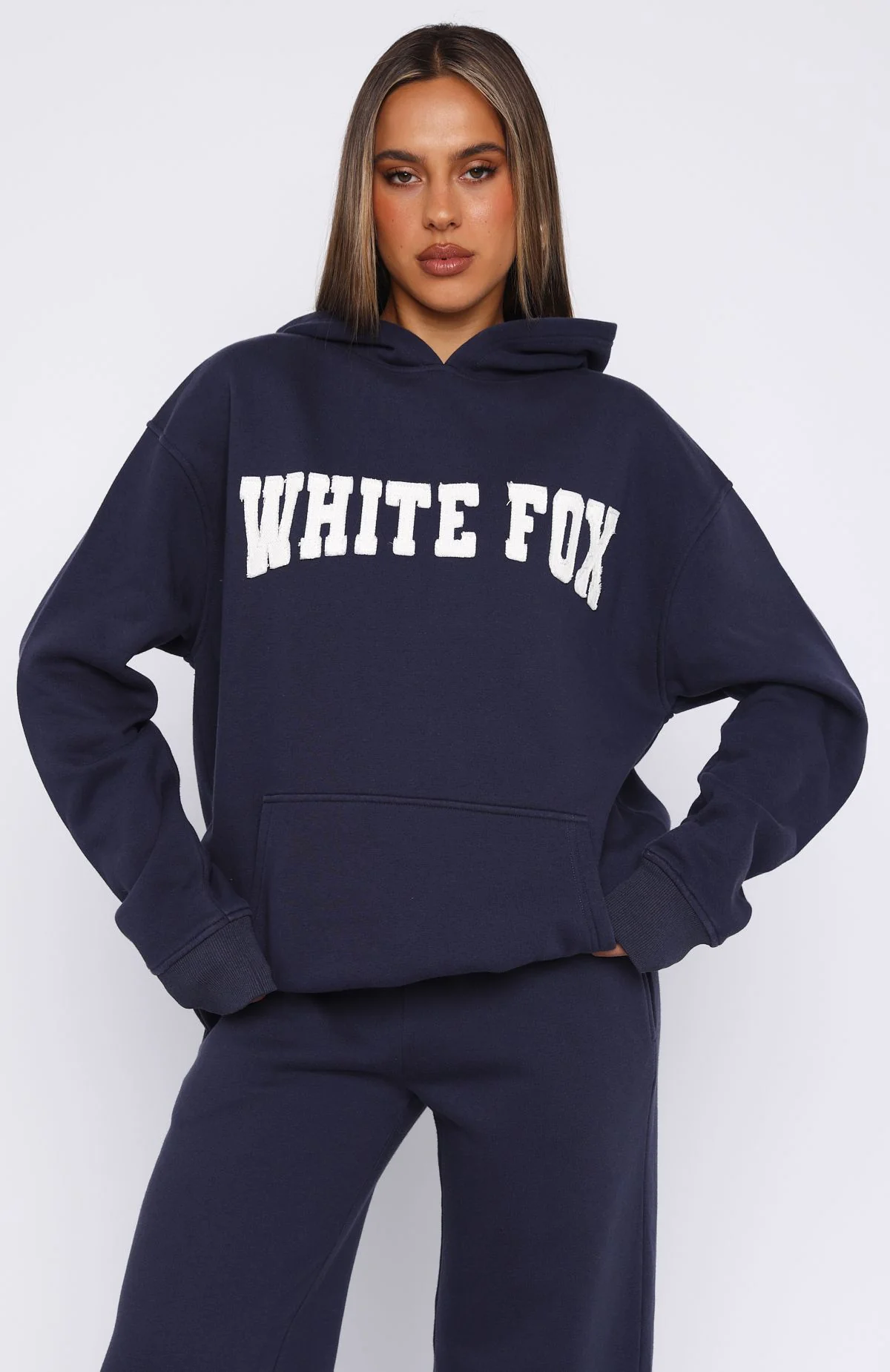Shout It Out Oversized Hoodie Navy