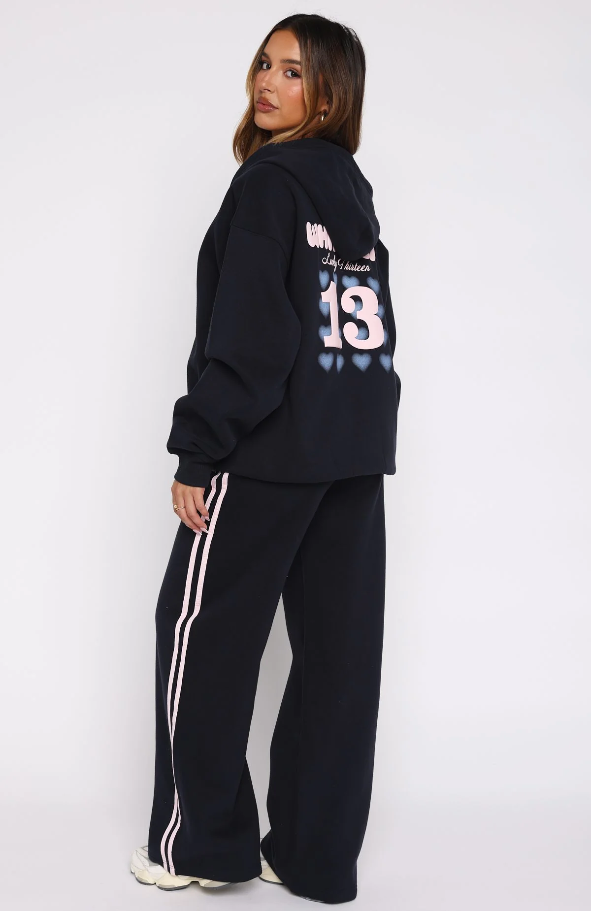 Lucky Thirteen Charise Wide Leg Sweatpants Navy